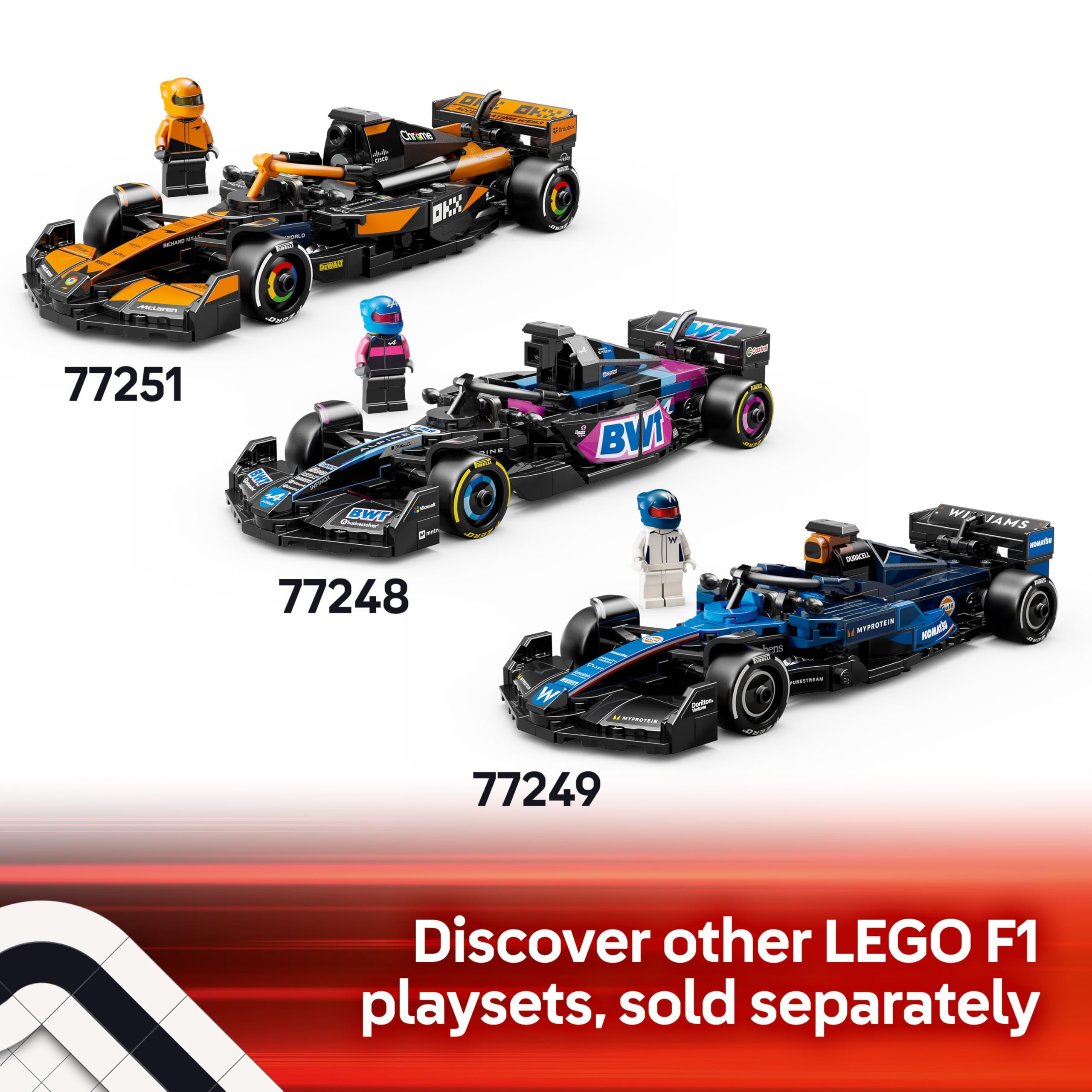 LEGO Speed Champions Mercedes-AMG F1 W15 Race Car Set 77244 | Ages 10+ | 284g 7
