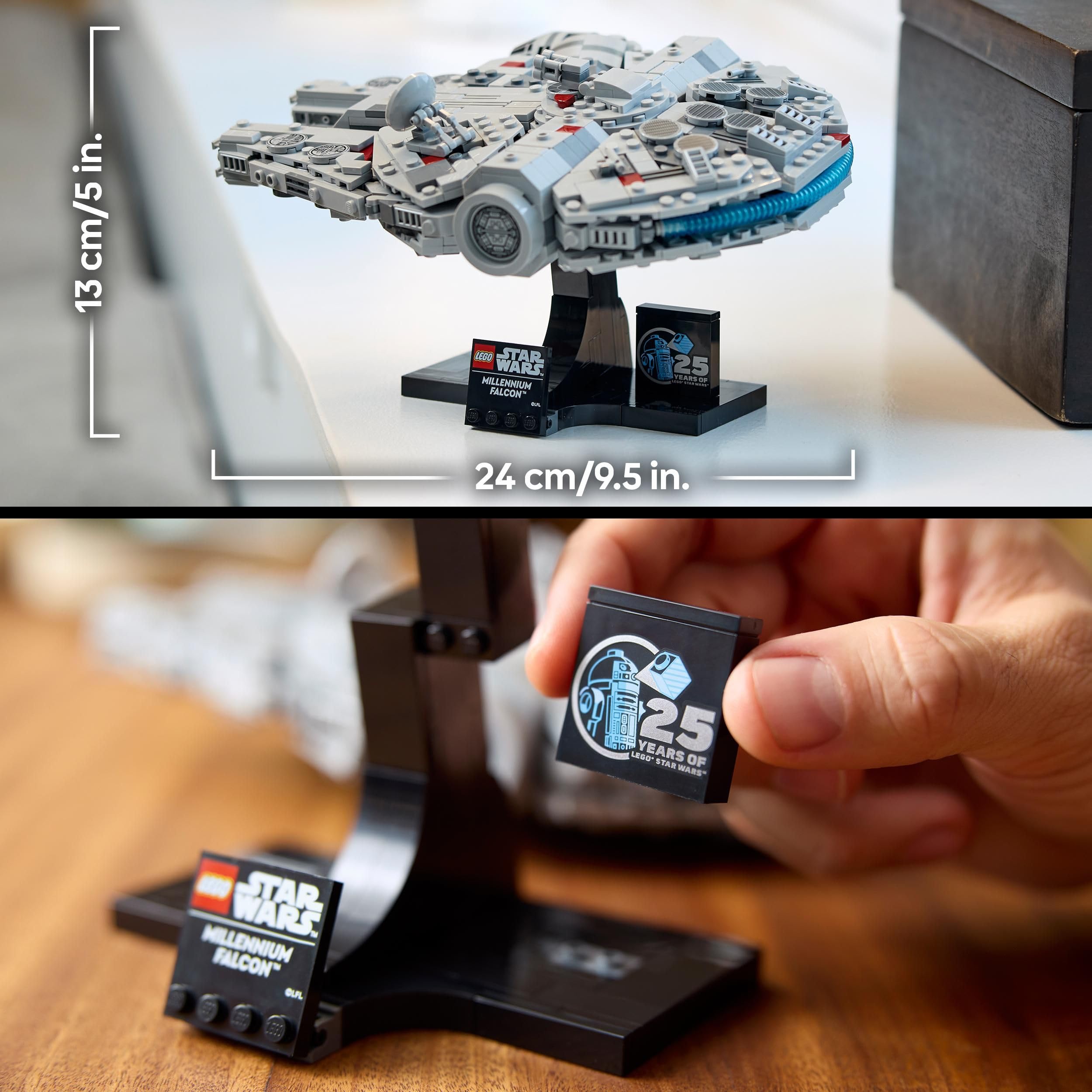 LEGO 75375 Millennium Falcon Model Building Set - Collectible Star Wars Vehicle for Adults 5