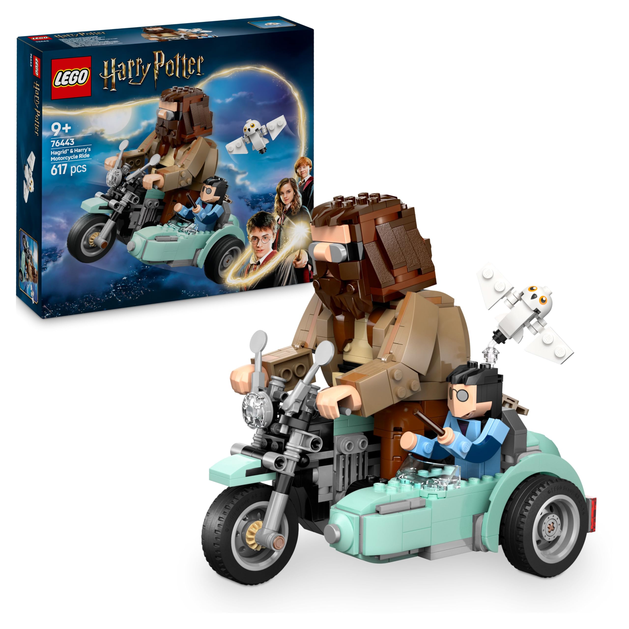 LEGO Harry Potter Hagrid & Harry’s Motorcycle Ride Building Set | Model 76443 | Ages 9+