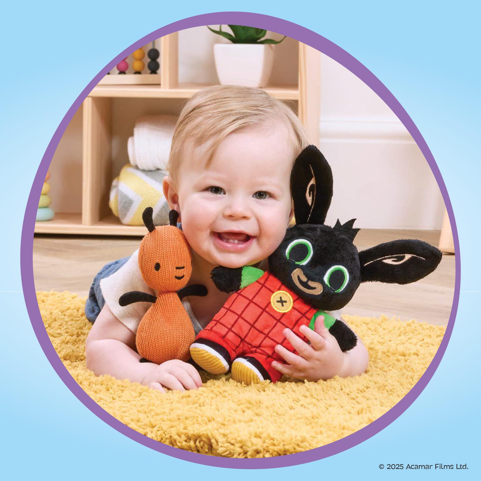 Rainbow Designs Bing & Flop Twin Pack Soft Toys - 2 Super Soft Plush Characters for Toddlers