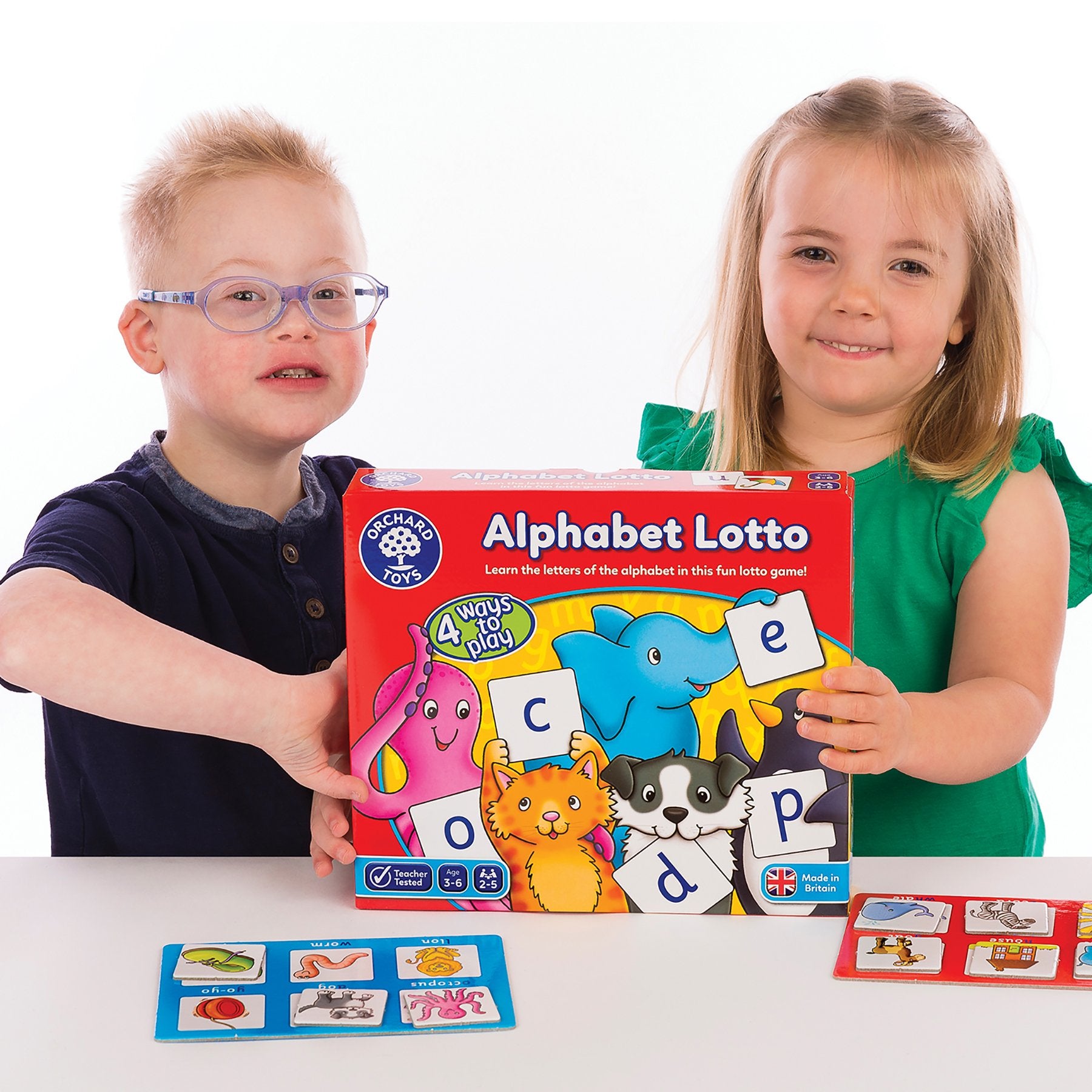 Orchard Toys Alphabet Lotto Game - Ages 3-6 | 4 Ways to Play | Up to 5 Players