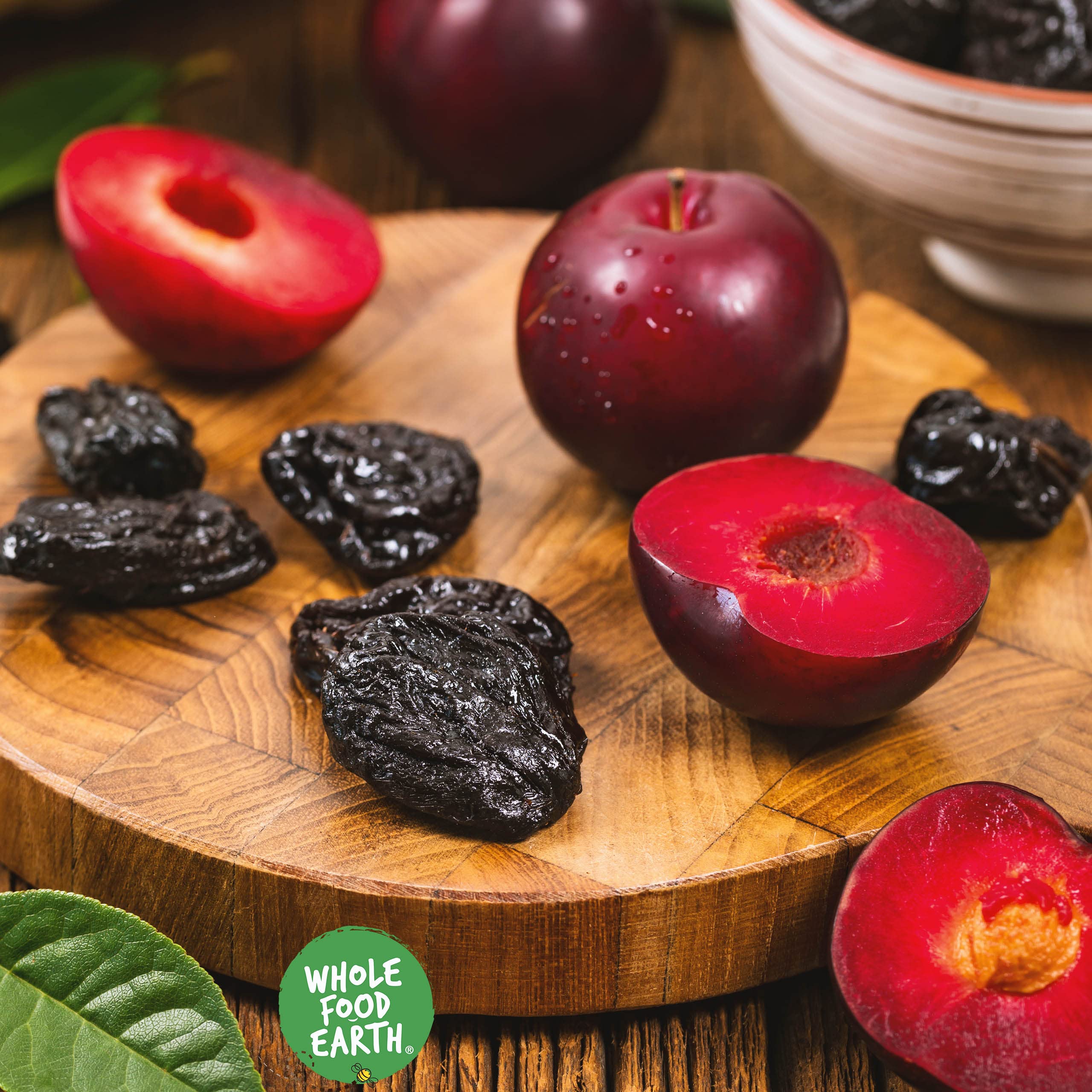 Wholefood Earth Pitted Prunes - 1 kg Pack | GMO Free | High Fibre