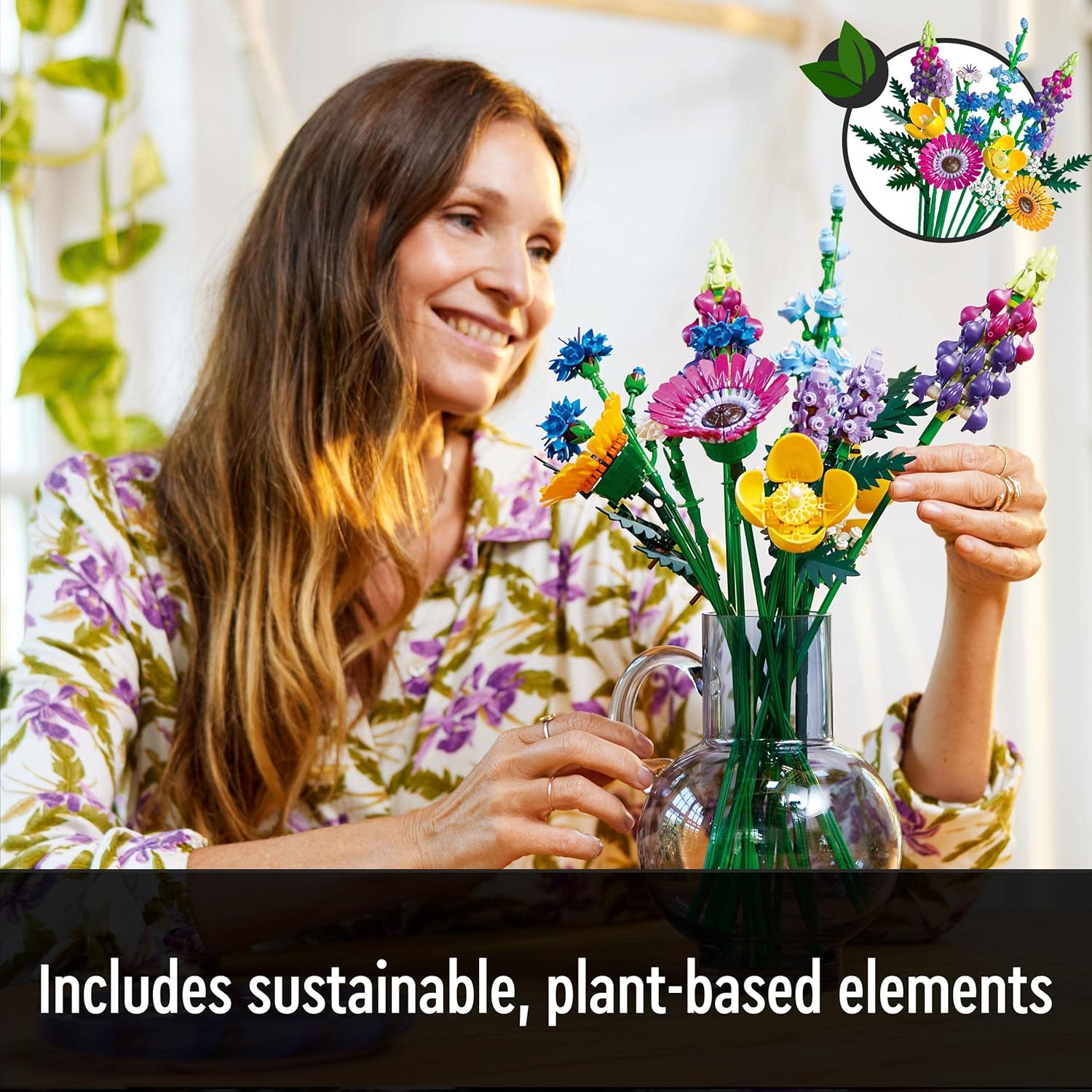 LEGO Icons Wildflower Bouquet 10313 - Adult Building Set with 8 Flower Species 6