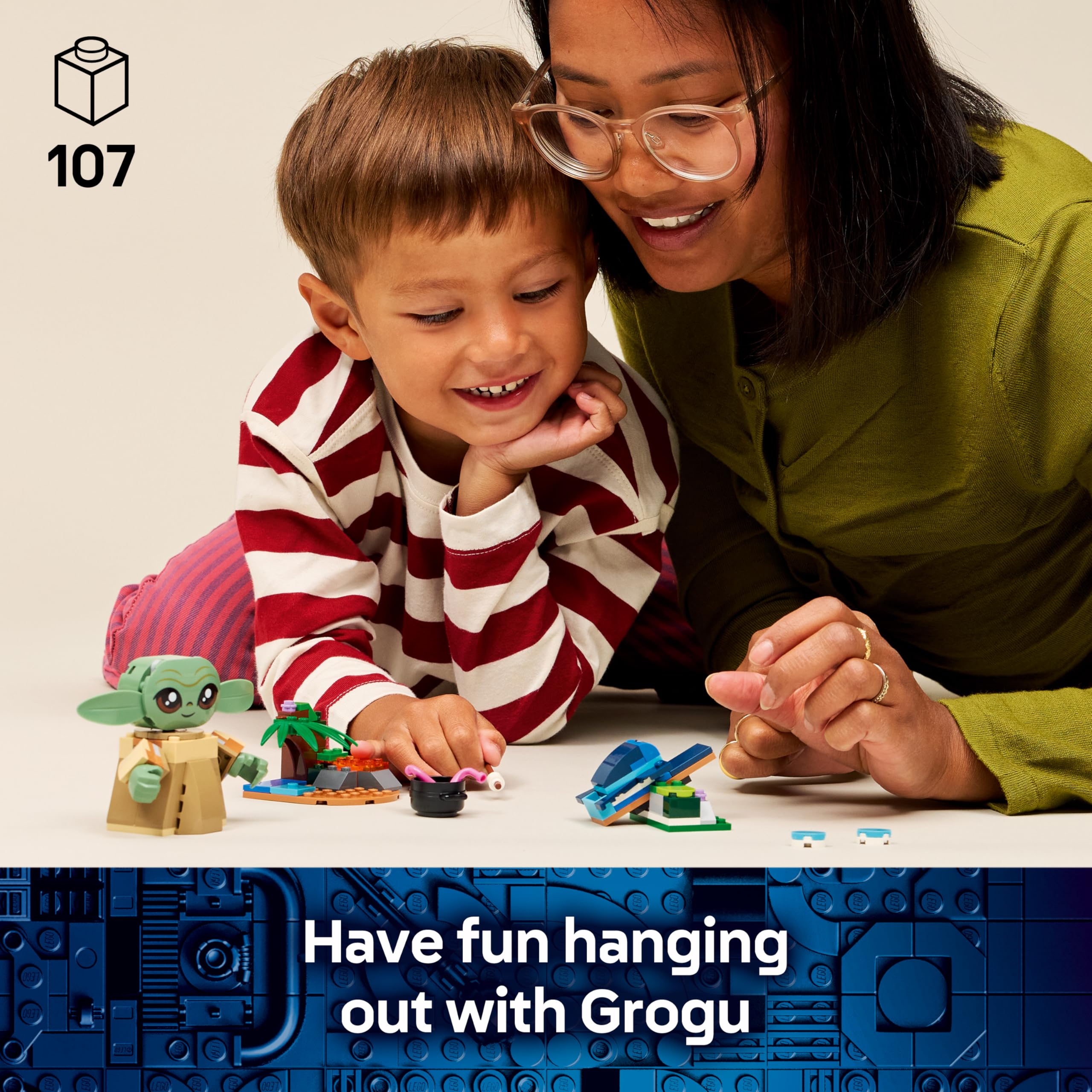 LEGO Star Wars Grogu's Homestead Building Set 75443 for Ages 4+ | Includes Posable Grogu Figure