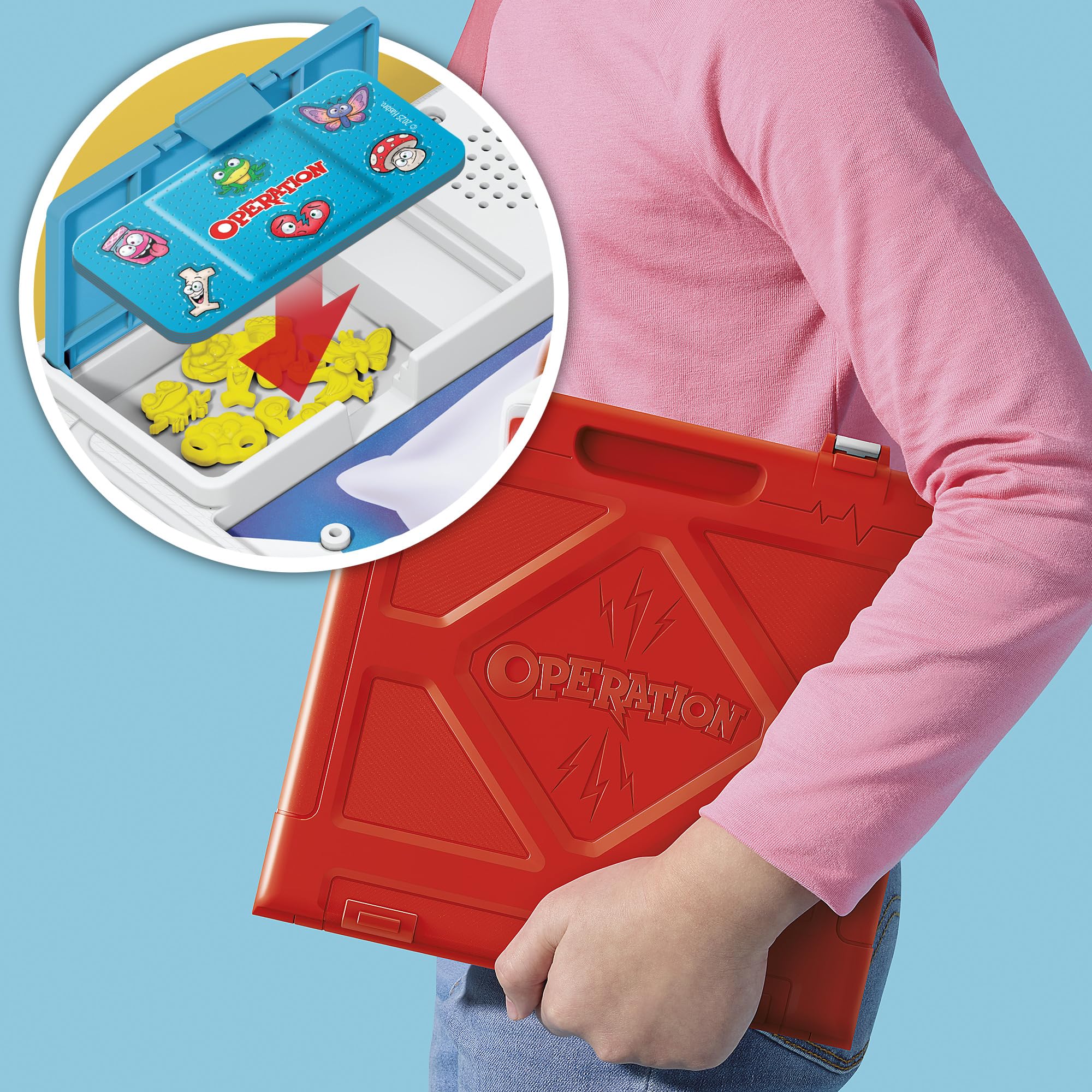 Hasbro Gaming Operation Electronic Board Game with All-in-One Carrying Case 7