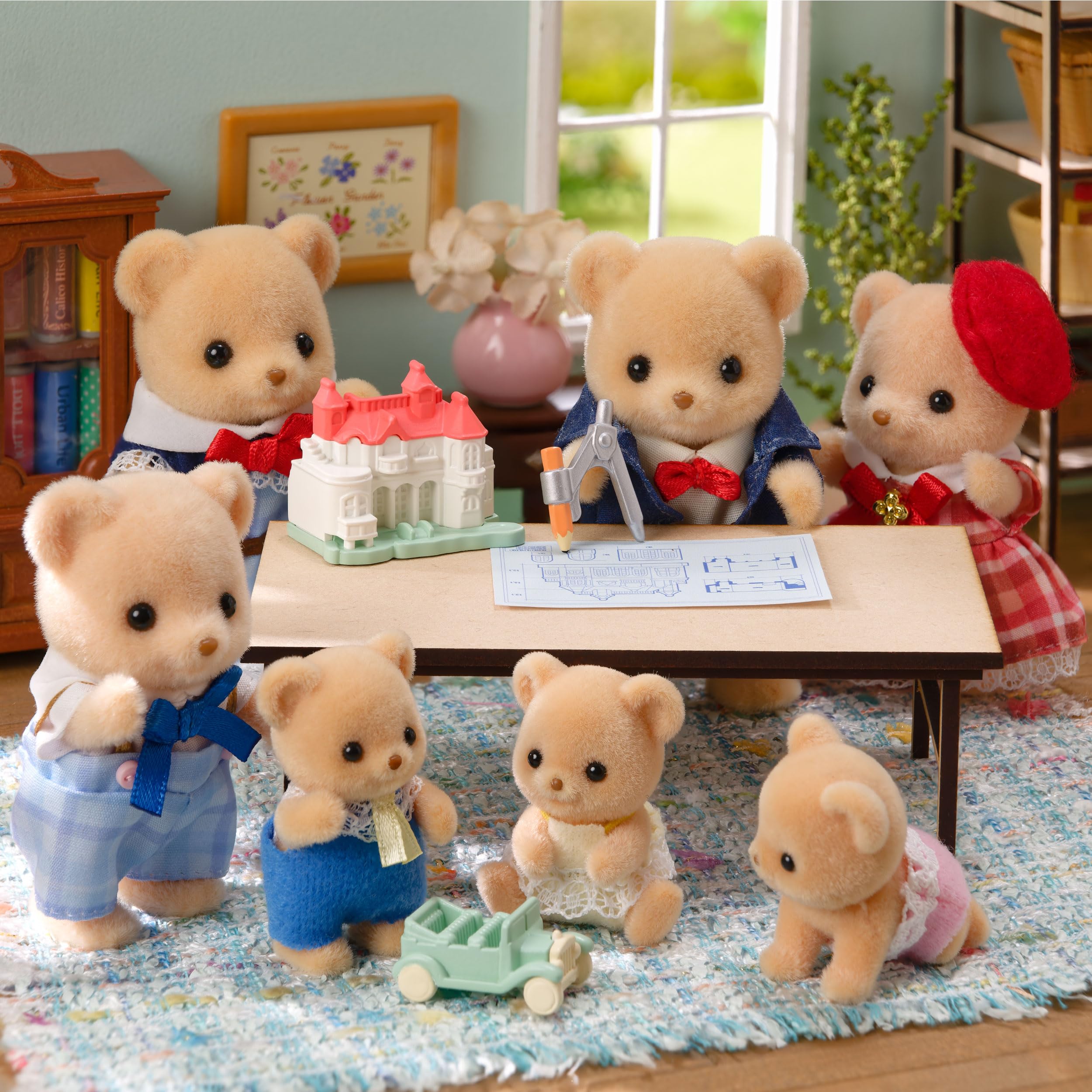 Sylvanian Families Biscuit Bear Twins with Tricycle Playset | Ages 3+ 3