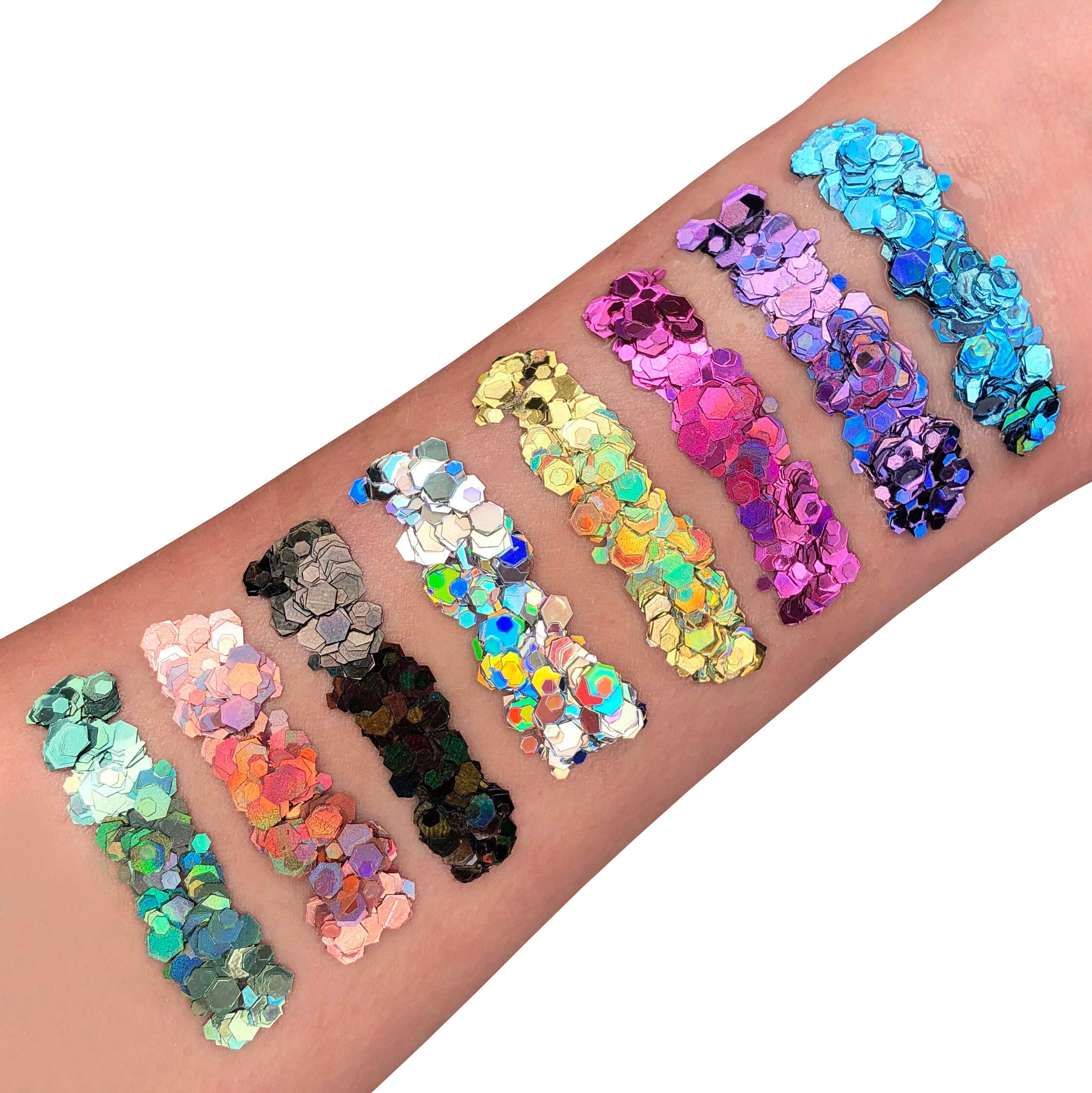 Moon Glitter - Holographic Chunky Glitter Gel for Face & Body (12ml) 8