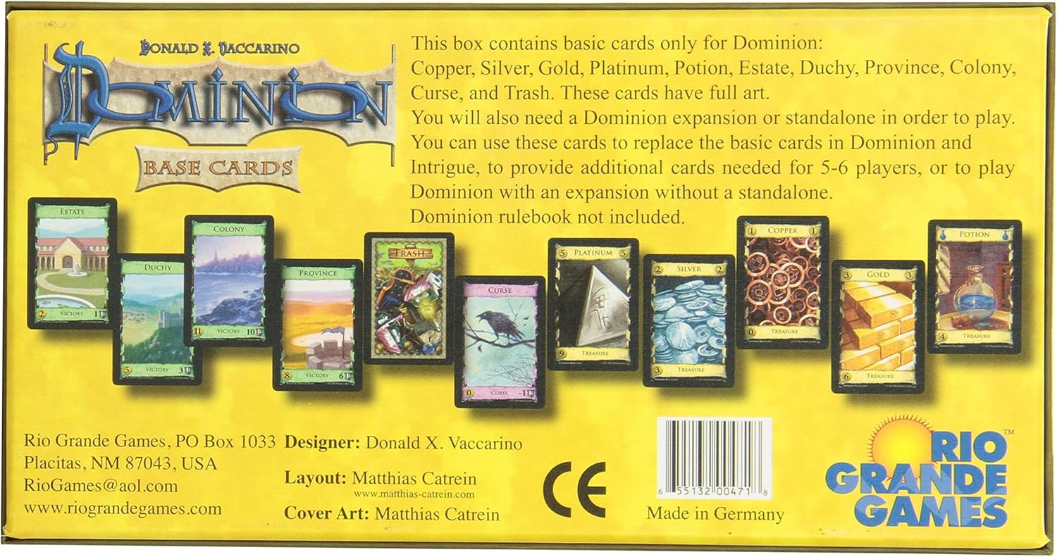 Dominion-Erweiterungsbasiskarten von Rio Grande Games 4