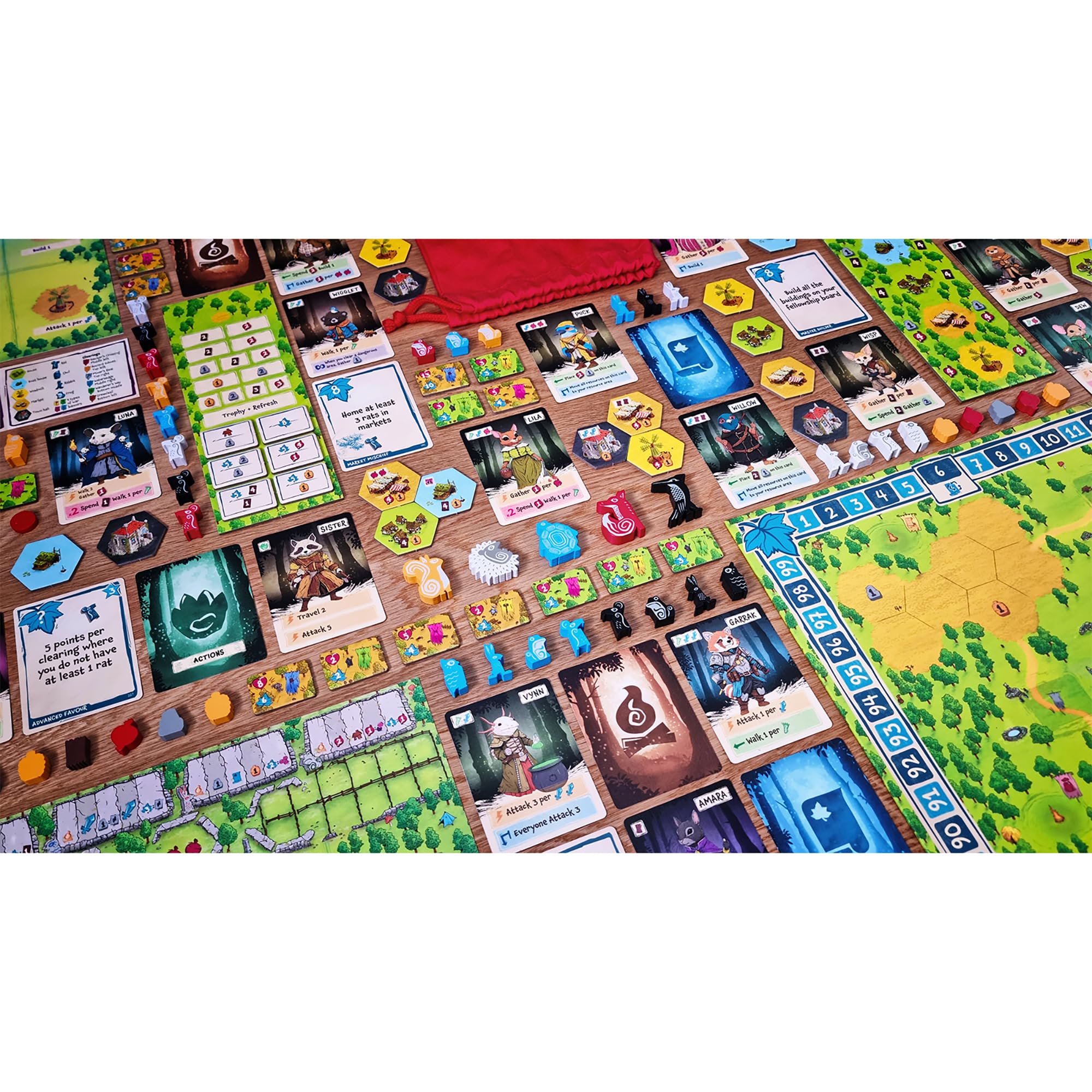 The City of Games Emberleaf Board Game | Card Dancing, Tile Placement, Engine Building 3