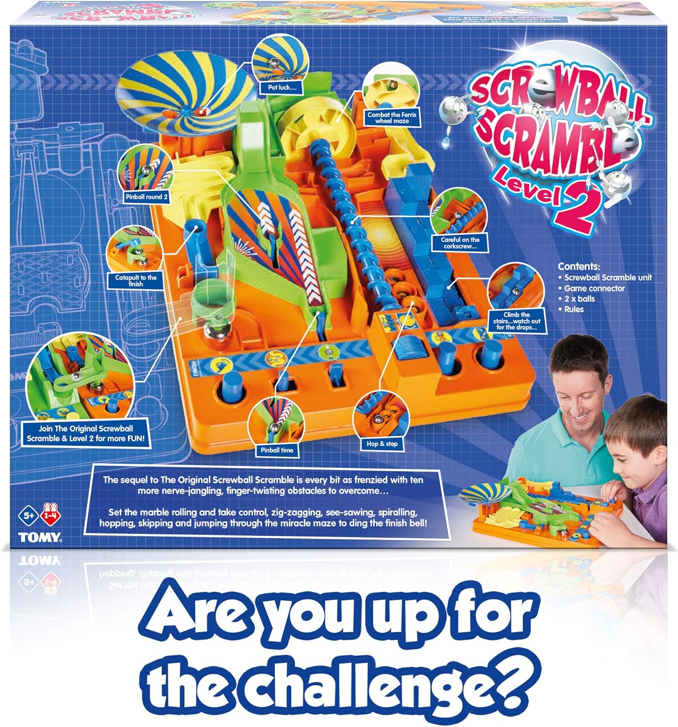 TOMY Screwball Scramble Level 2 Action Board Game for Kids 7
