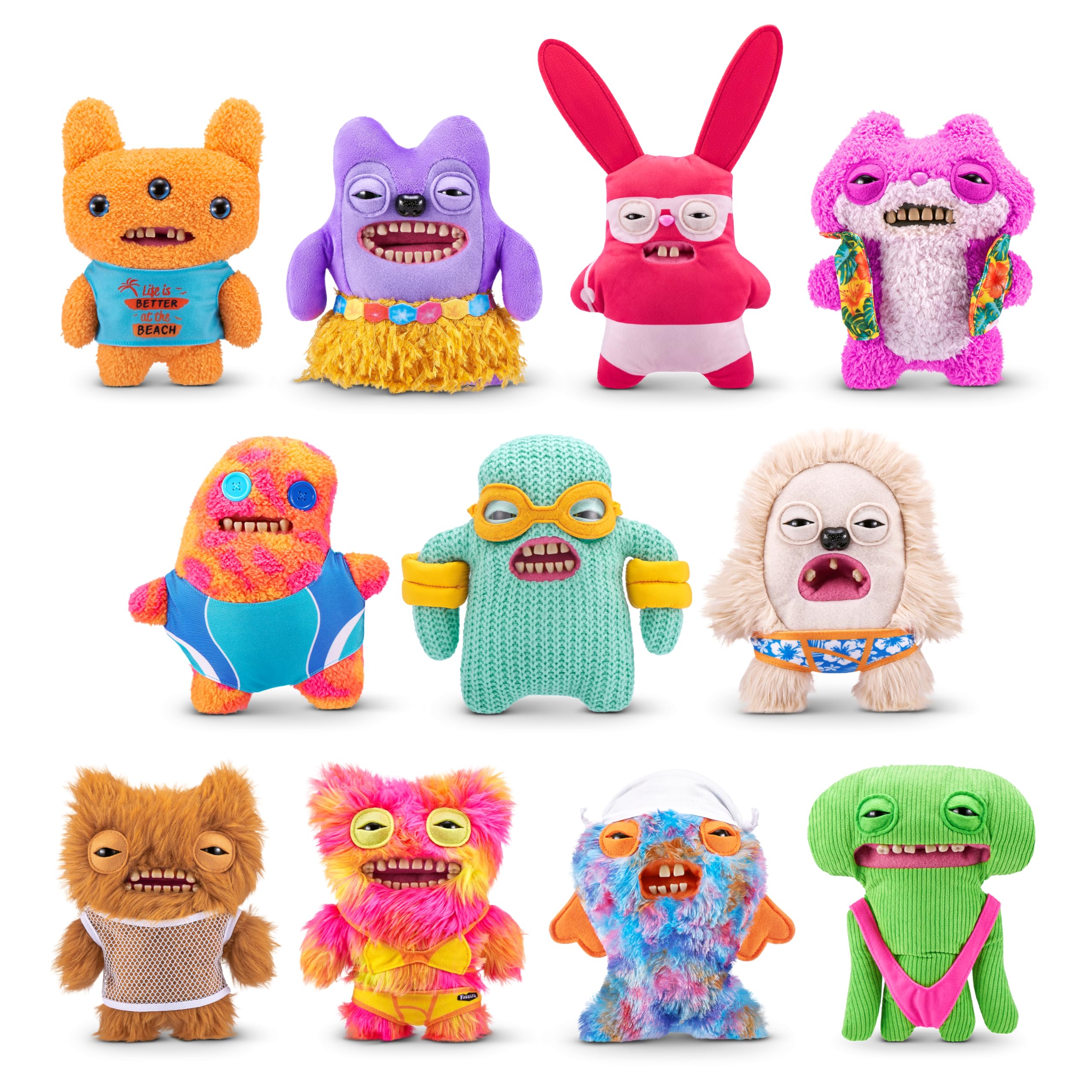Fuggler Vacay Vibes - Funny Ugly Monster Plush Collectible Toy (Greedy Grinner - Purple) 8
