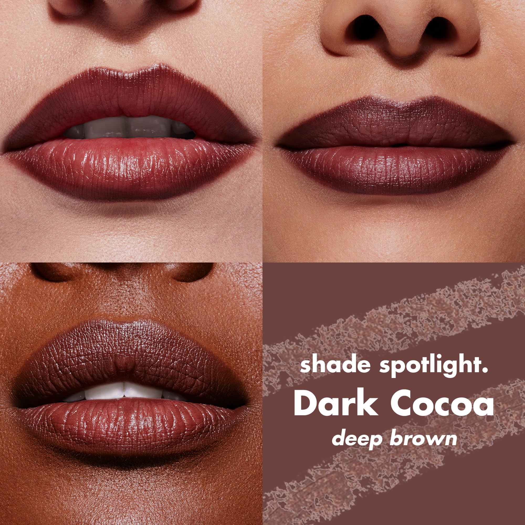 e.l.f. Cream Glide Lip Liner - Dark Cocoa | Highly Pigmented | Semi-Matte Finish | 1g