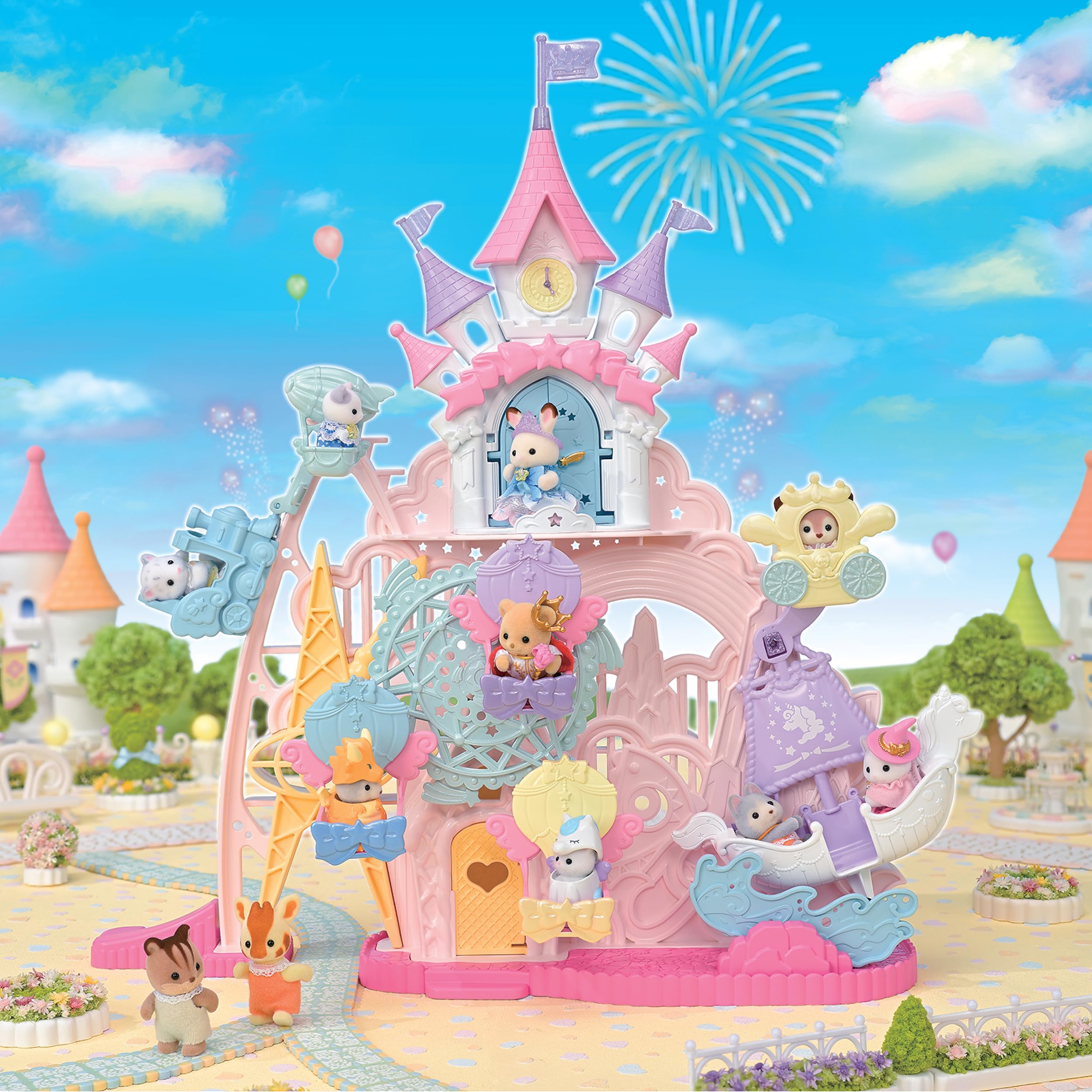 EPOCH Sylvanian Families Baby Dream Amusement Park Playset | Ages 3+ | Model 5841