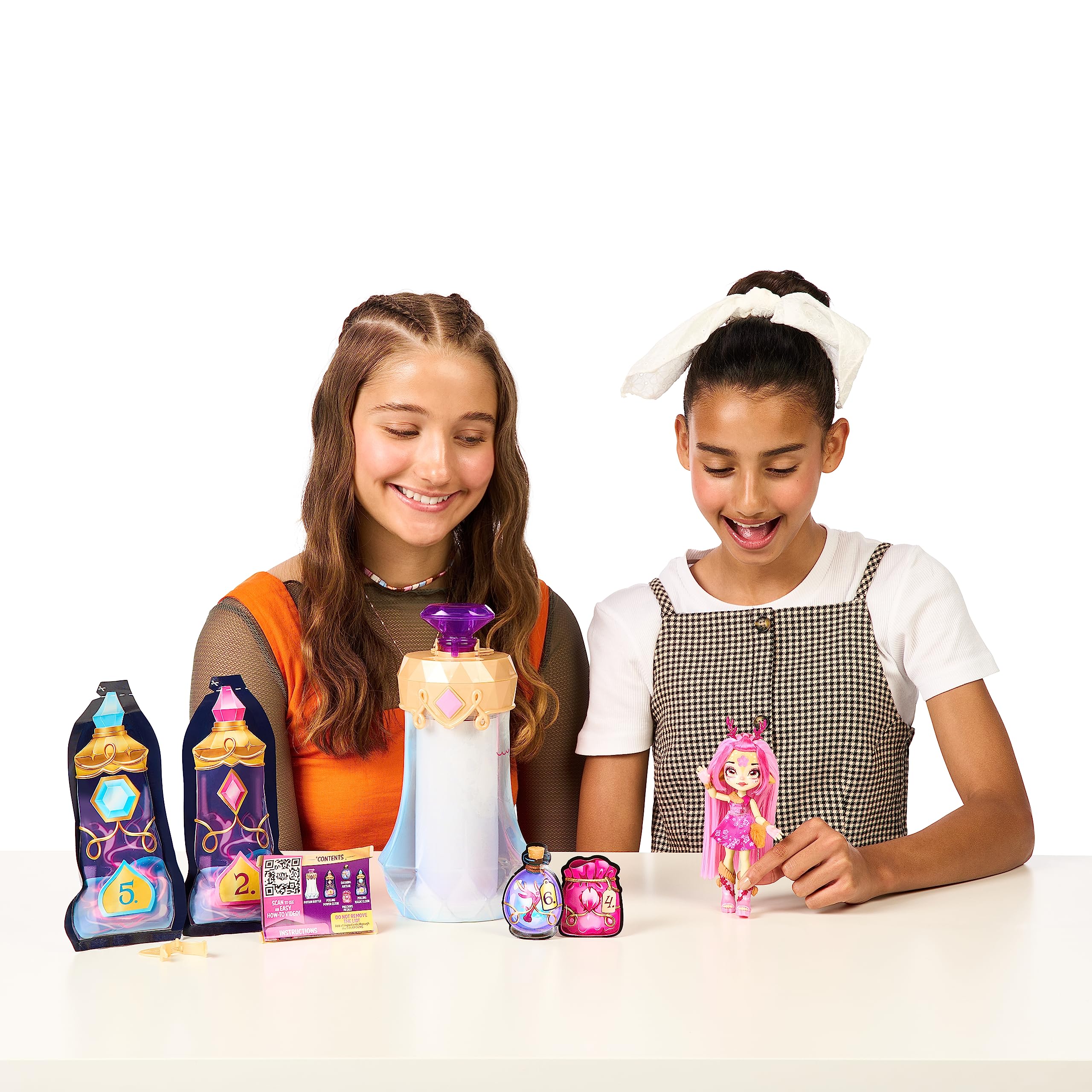 Magic Mixies - Pixlings, Deerlee The Deer Pixling, Create And Mix A Magic Potion That Magically Reveals A Beautiful 6.5" Pixling Doll Inside A Potion Bottle! 5