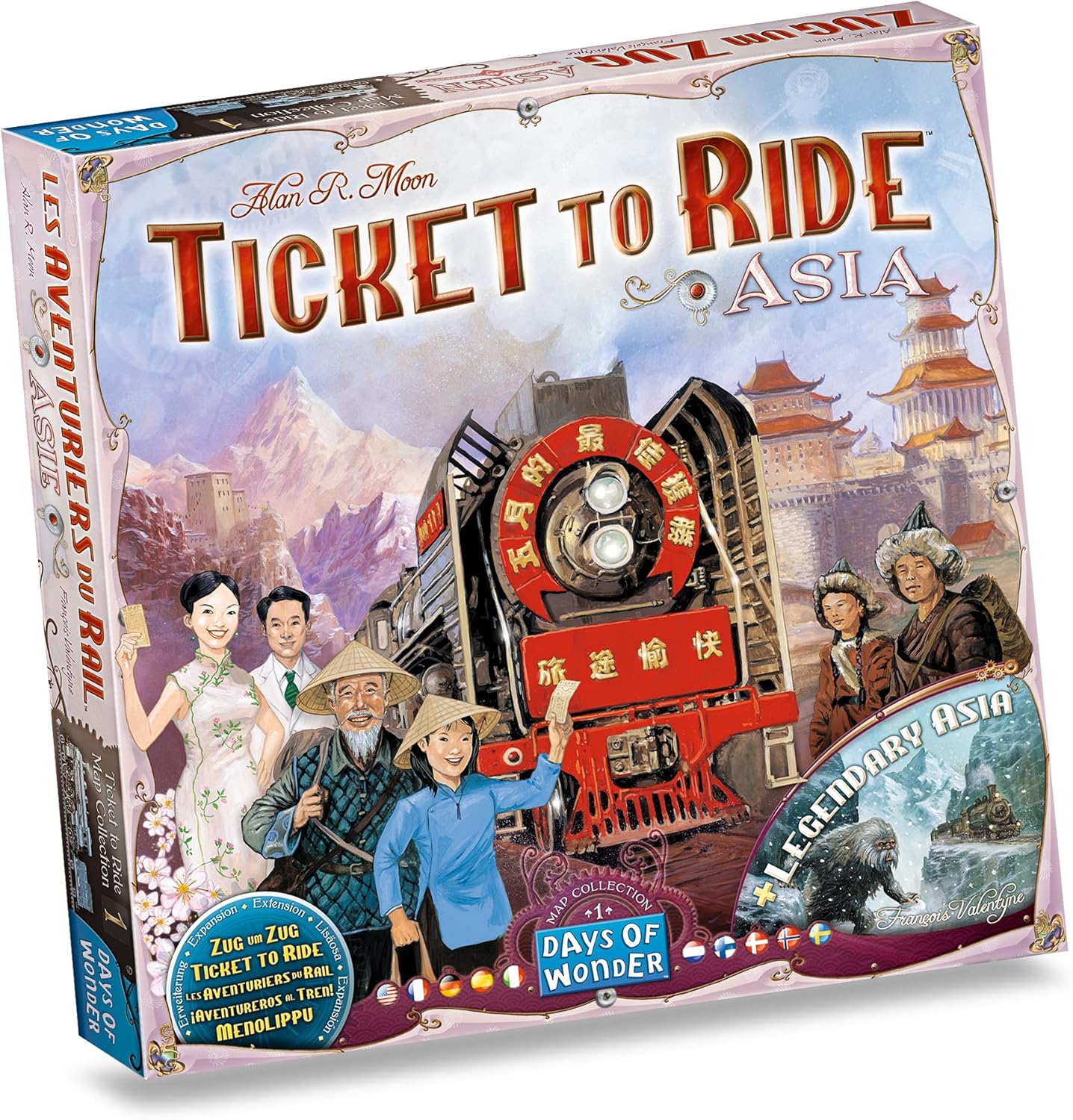 Days of Wonder Ticket to Ride Asia Board Game Expansion