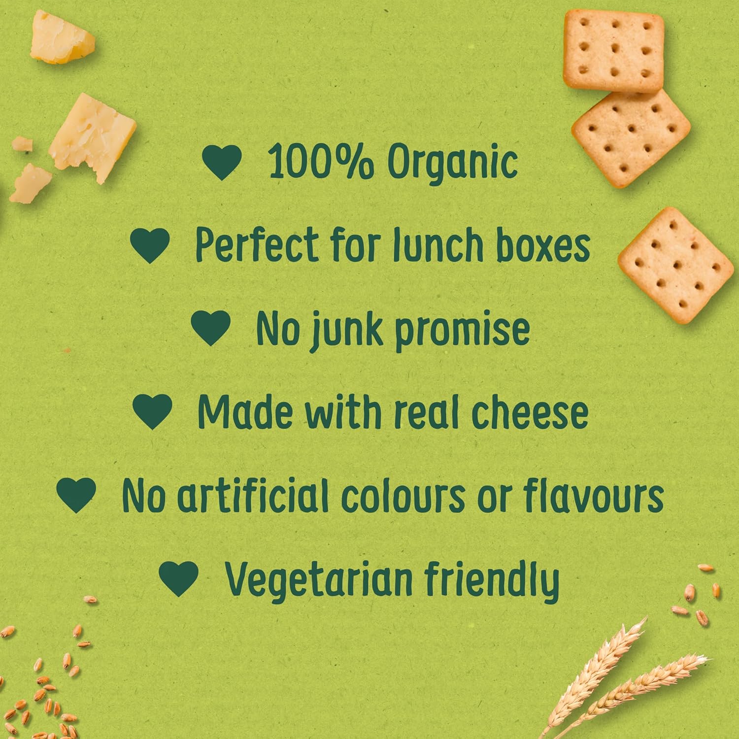 Organix Mini Organic Cheese Crackers Toddler Snack 12+ Months, 4x20g Multipack 5