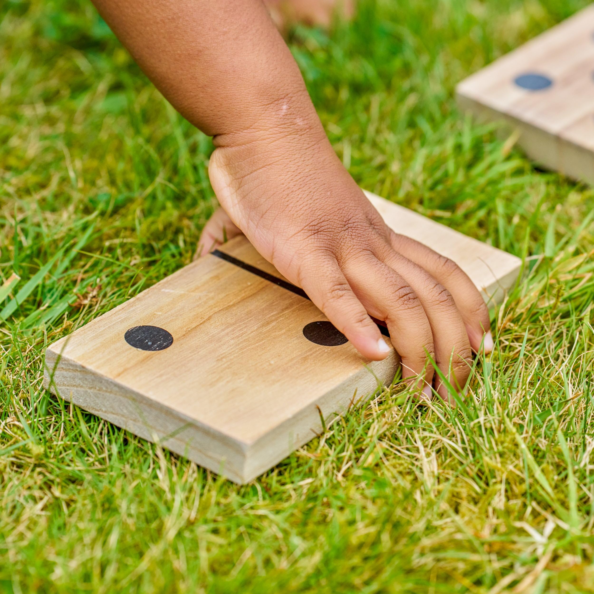 TP Toys Giant Wooden Dominoes - FSC Wood, 28 Tiles, Ages 3+ 4