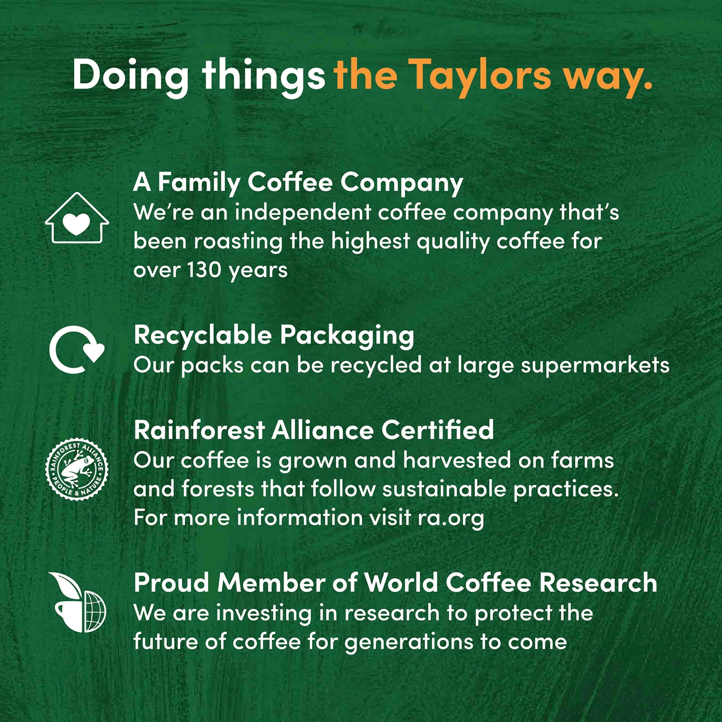 Taylors of Harrogate Hot Lava Java Coffee Beans 200g (Pack of 6) - Total 1.2kg 9