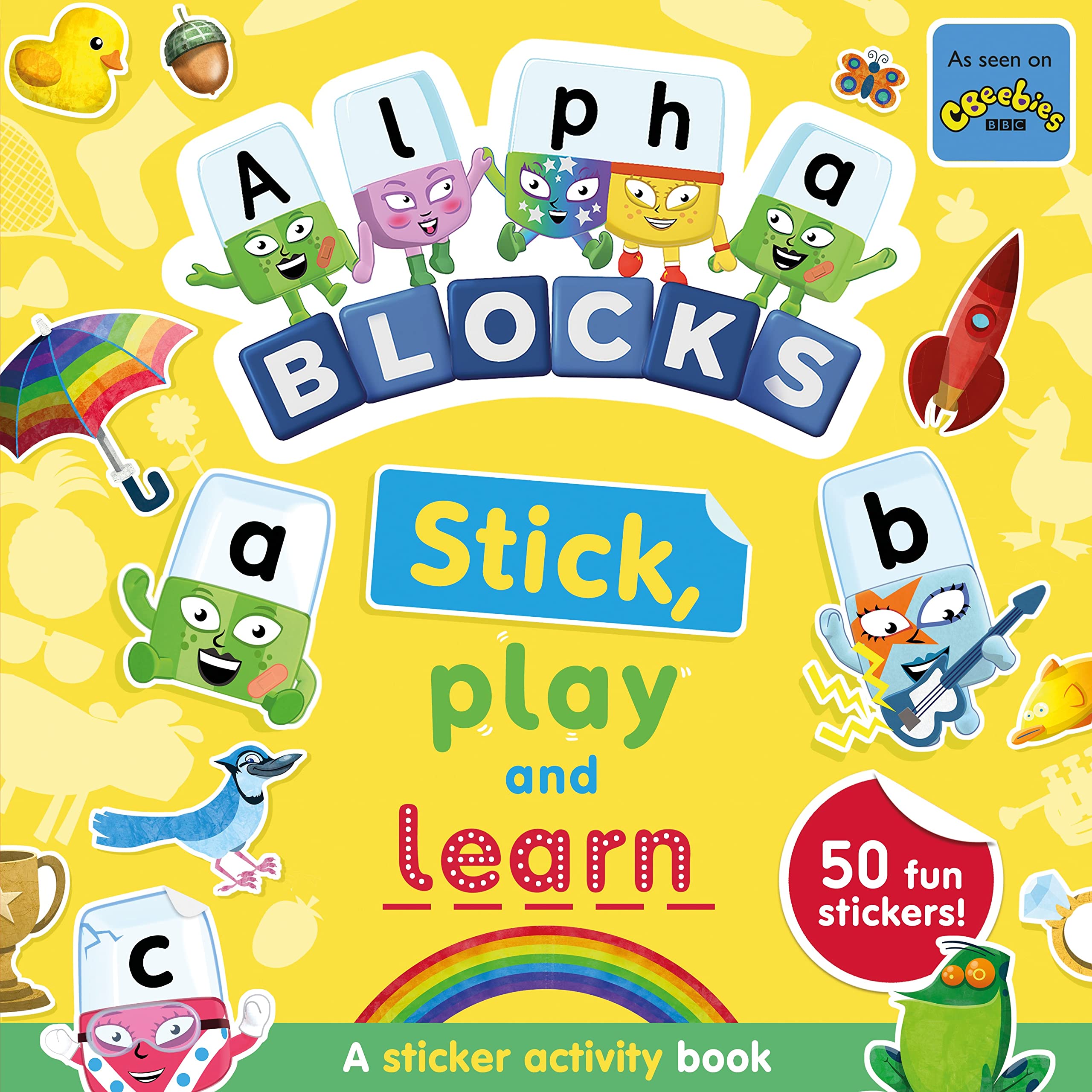 Alphablocks Stick, Play and Learn: A Sticker Activity Book by Sweet Cherry Publishing | Ages 3-5