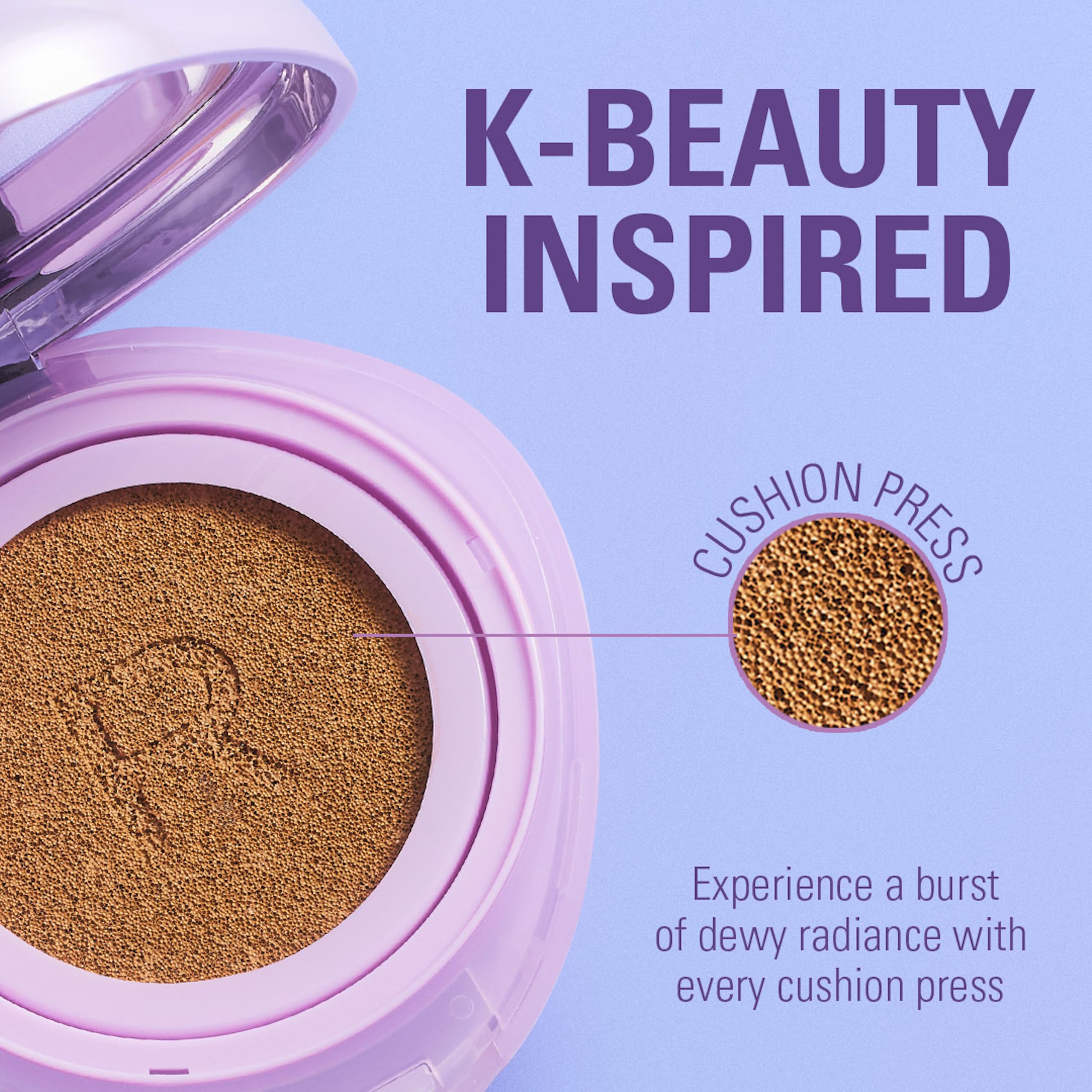 Revolution Beauty London Superdewy Cushion Foundation - Buildable Coverage | Hydrating | Light Neutral Warm 3