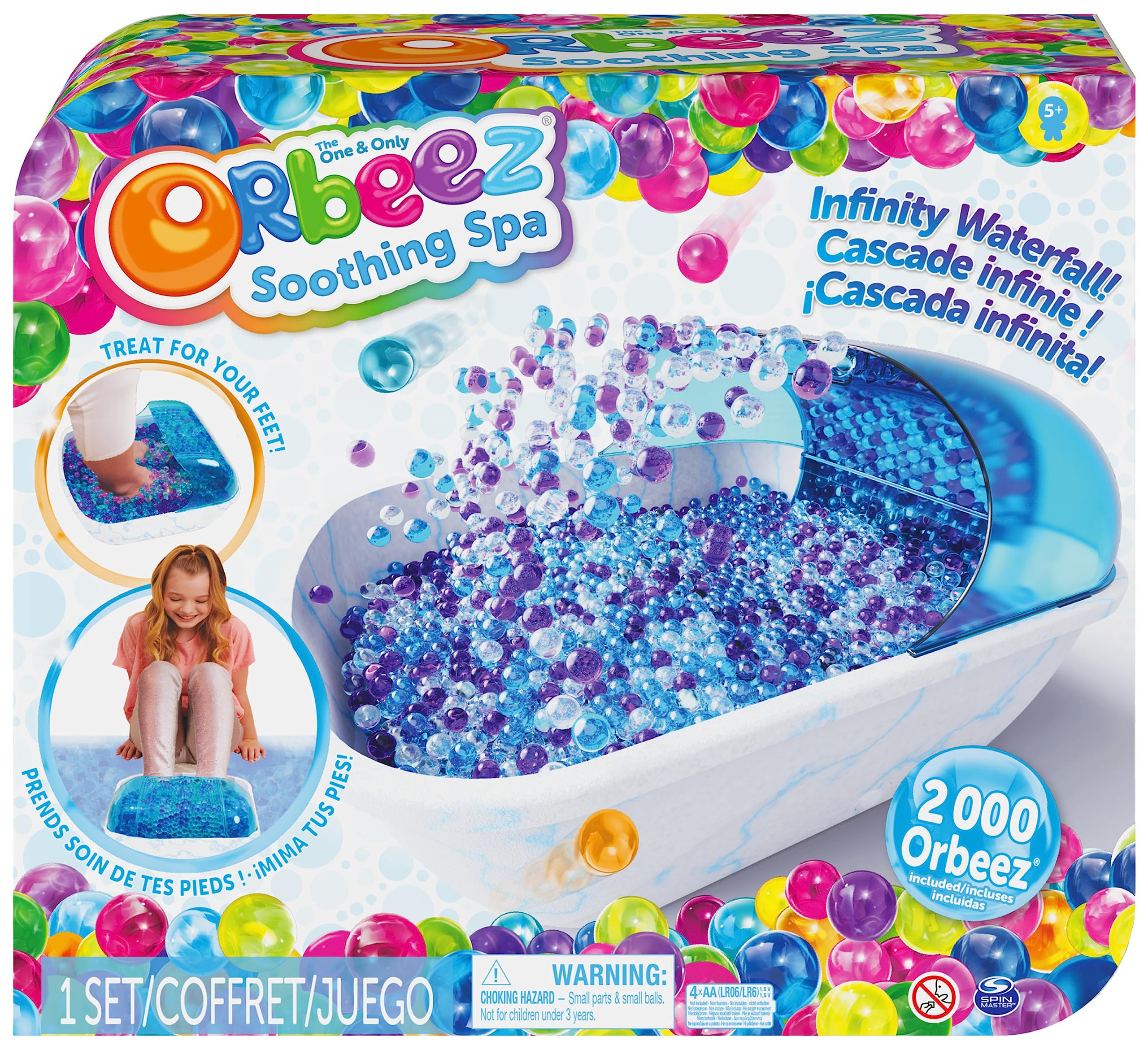 Orbeez, Spa apaisant pour les pieds avec 2 000, The One and Only, Perles d'eau non toxiques, Spa pour enfants