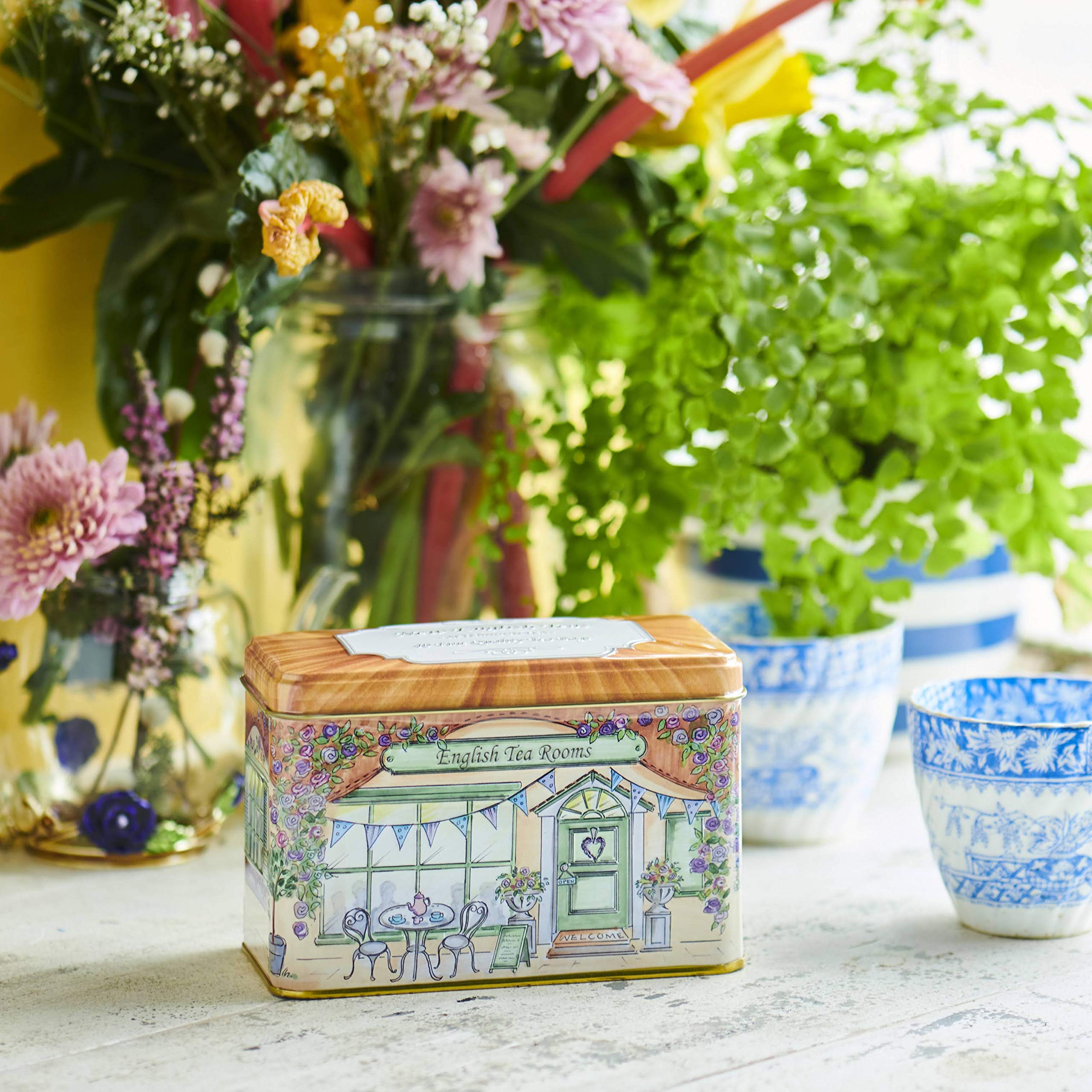 New English Teas Traditional English Tea Room Caddy with 40 Afternoon Teabags 5