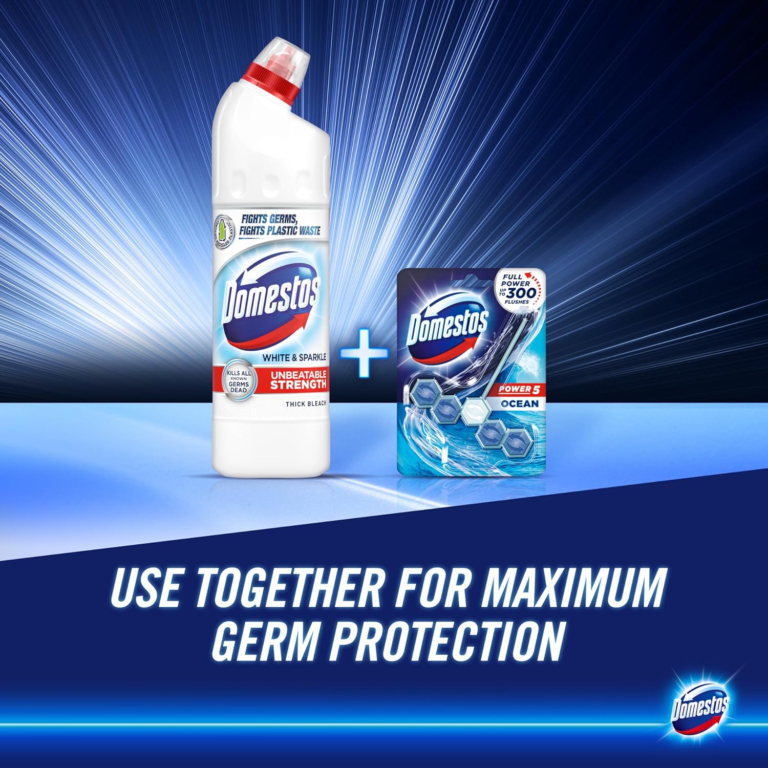Domestos White & Sparkle Thick Bleach (861.83g) 6