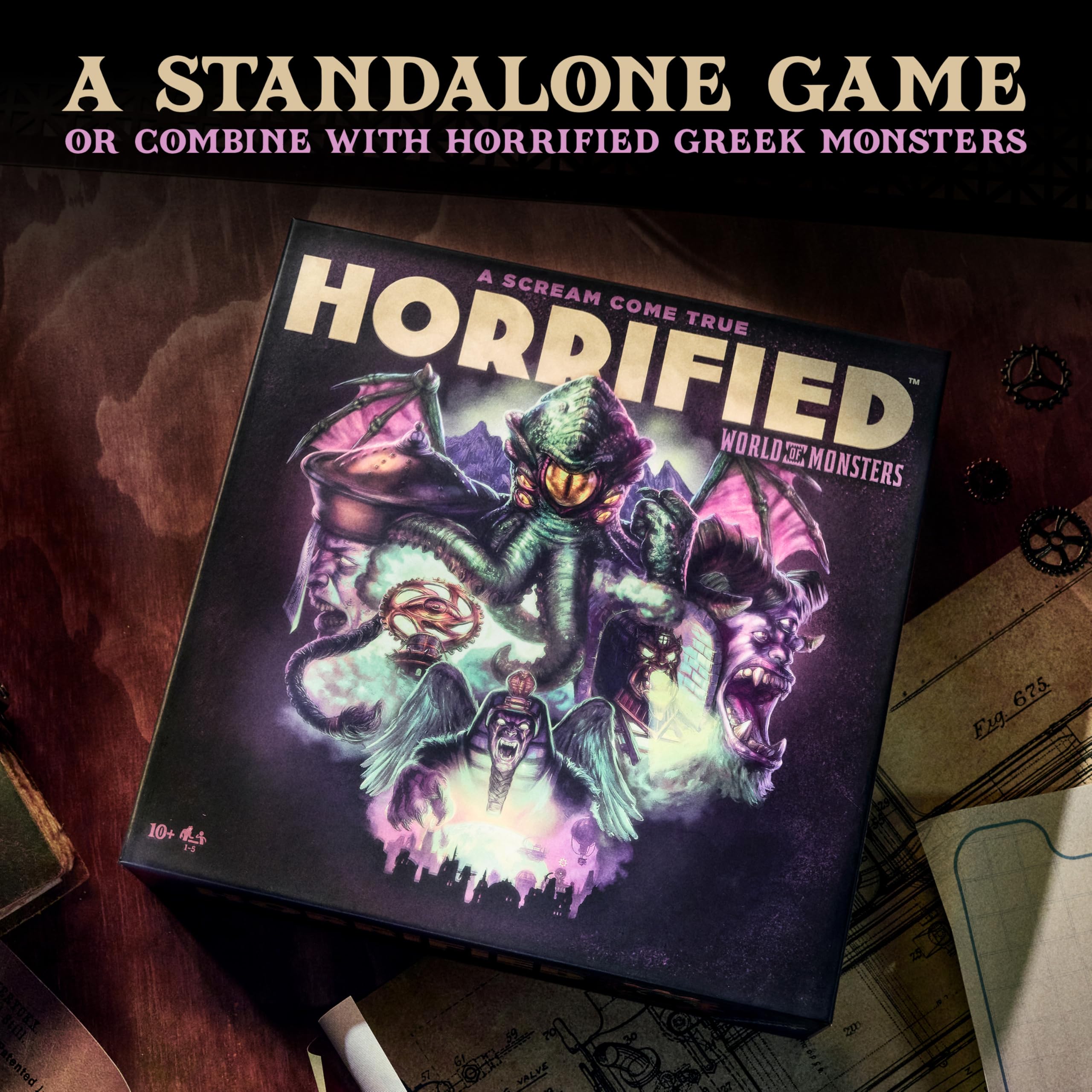 Ravensburger Horrified: World of Monsters Immersive Strategy Board Game 10