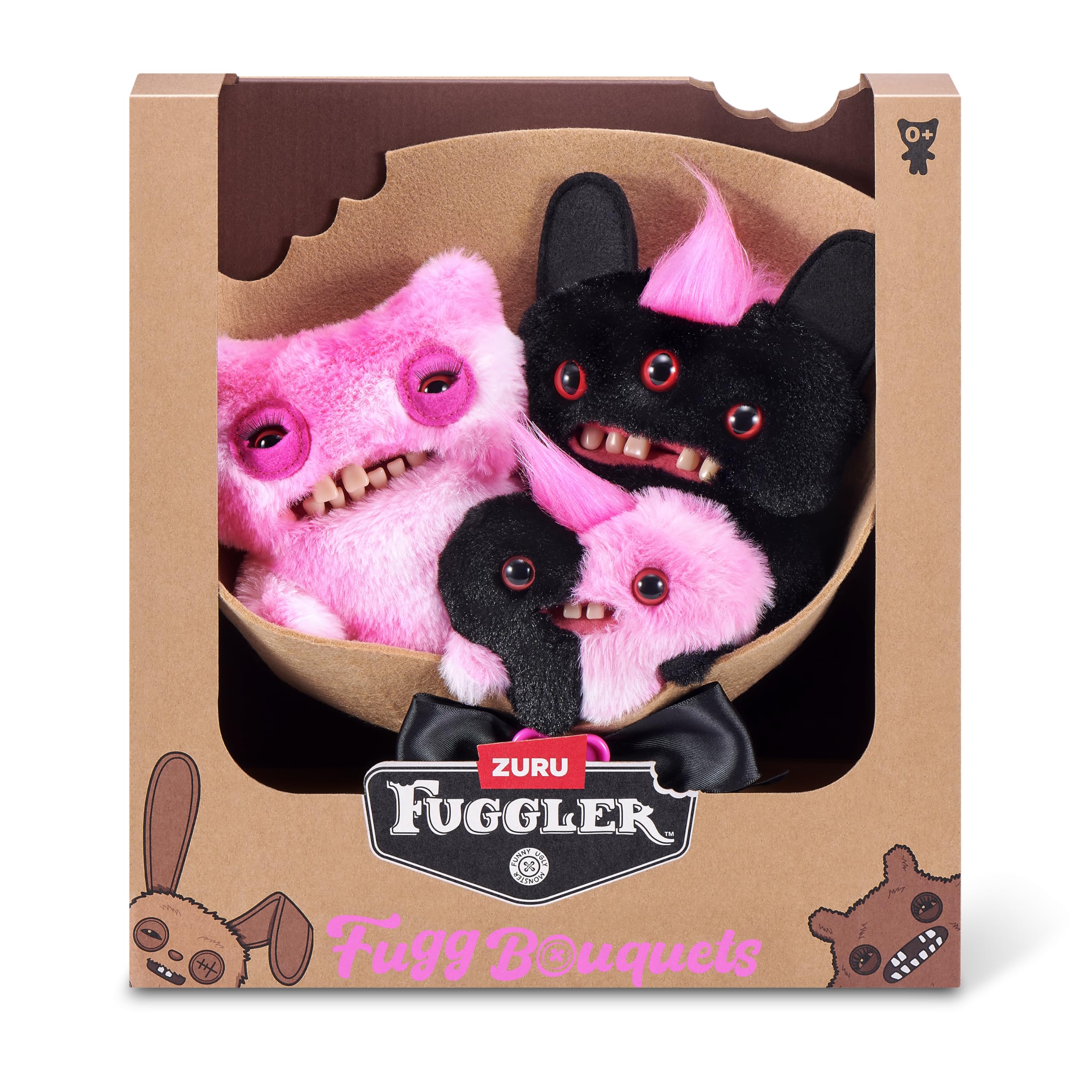 Fuggler Bouquets - 2 x 9 inch & 1 x 3.5 inch Soft Dolls Set 9