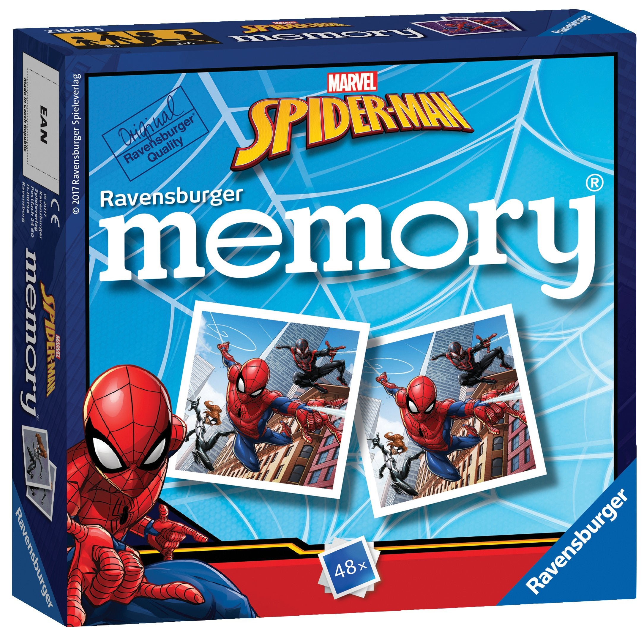 Ravensburger Marvel Spiderman Mini Memory Game - Matching Card Game for Kids 1