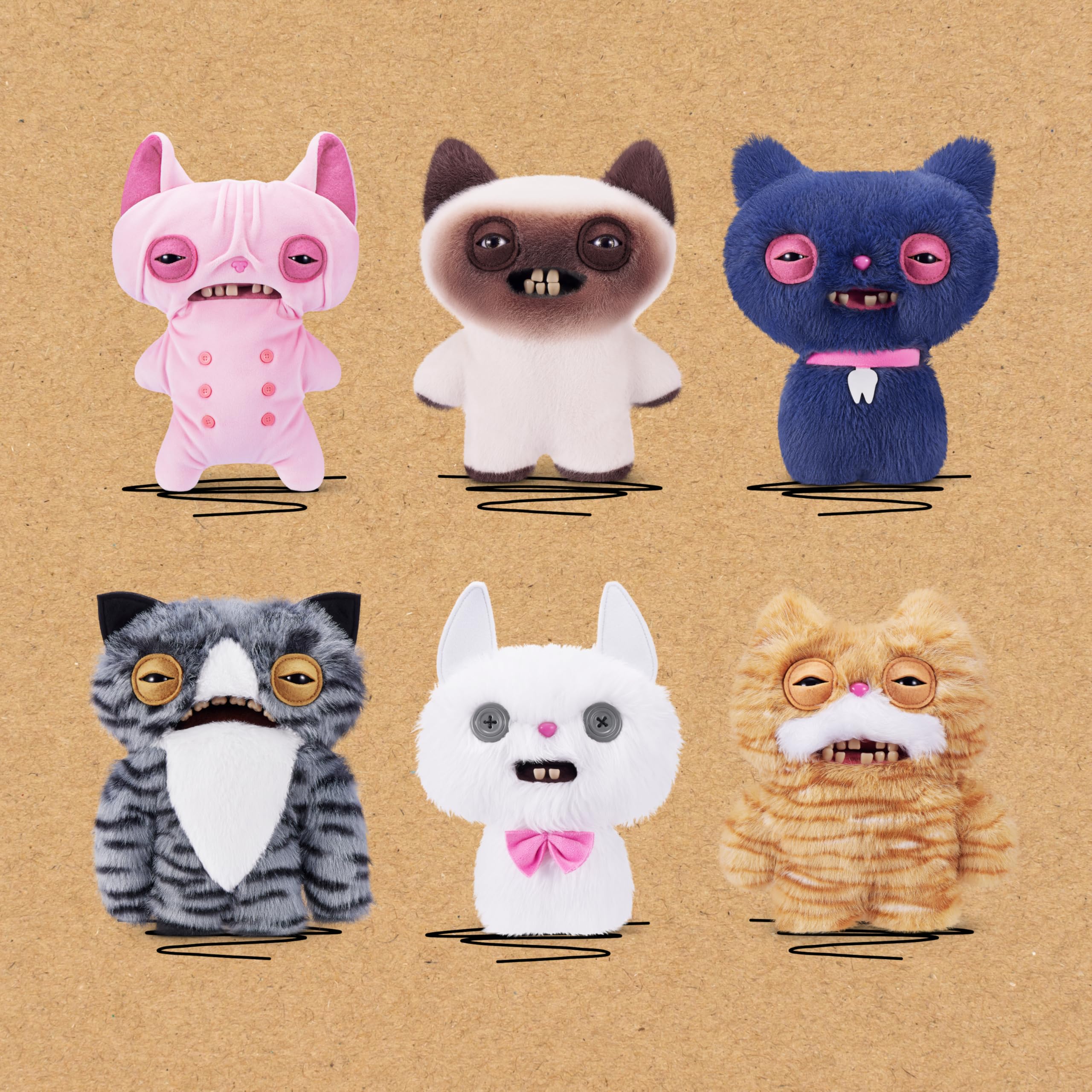 Fuggler Alley Cats Cheezee Plush Toy - 9 Inch/22cm | Polyester | Ages 4+ 4