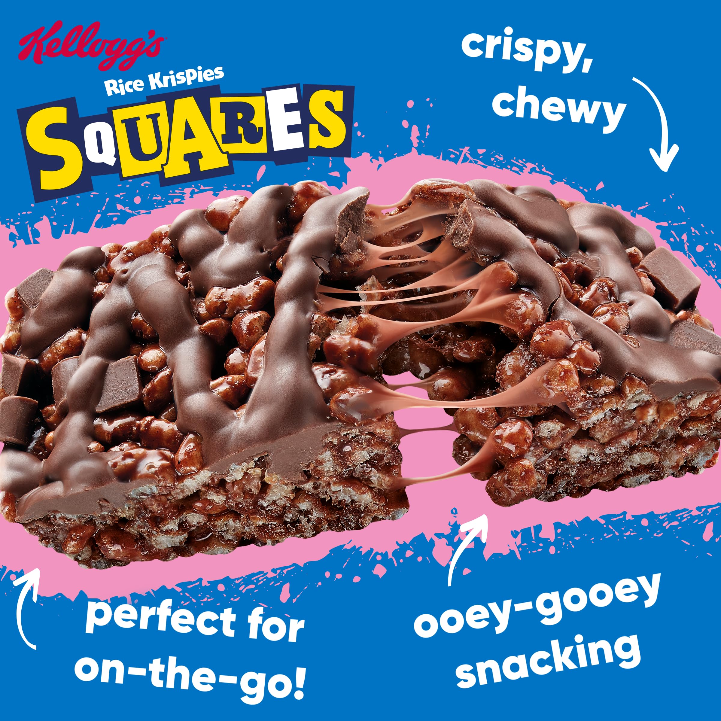 Rice Krispies Squares Chocolate Cereal Bars - 30 Count, 36g Each