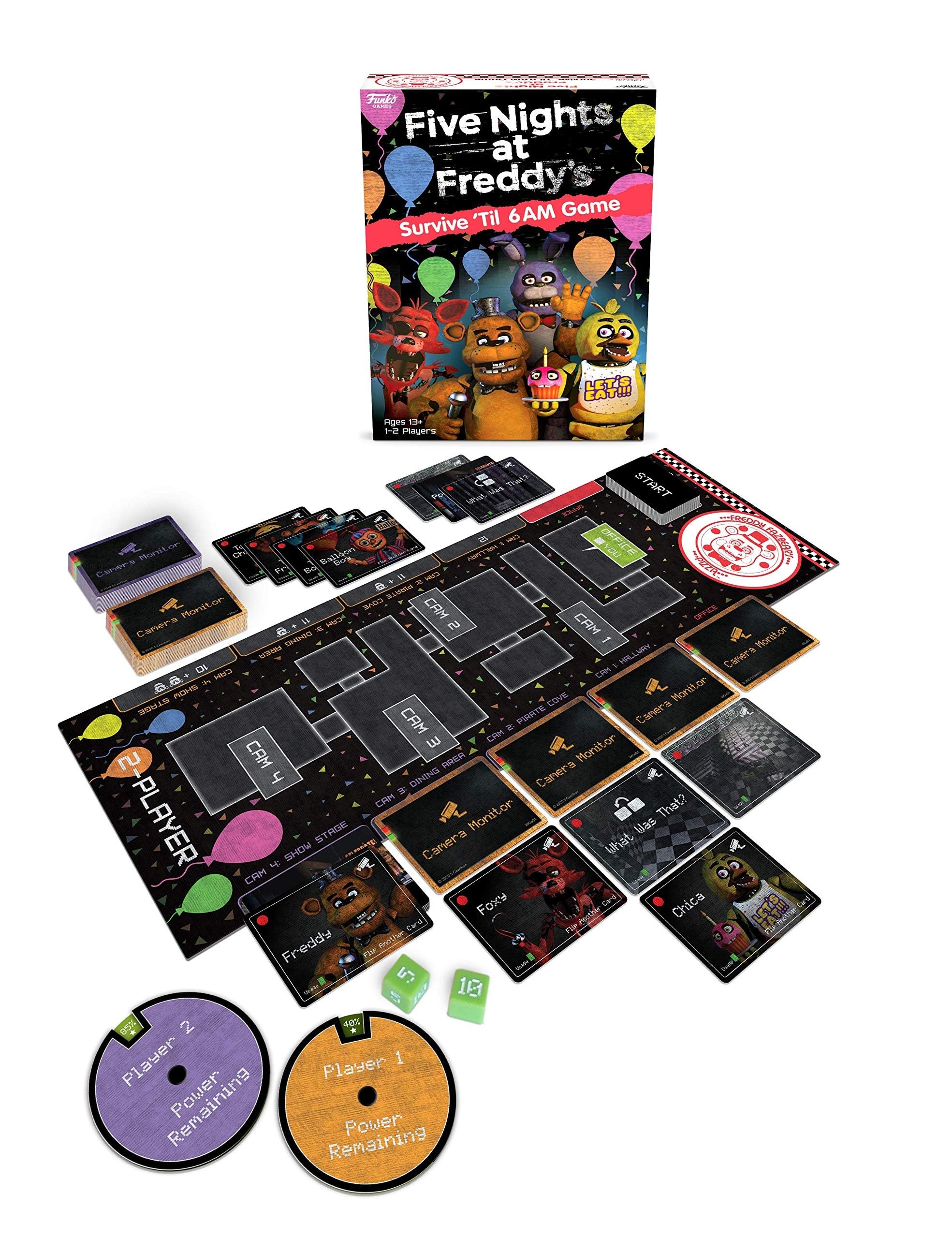 Funko Games Five Nights at Freddy's - Survive 'til 6AM Strategy Board Game 8