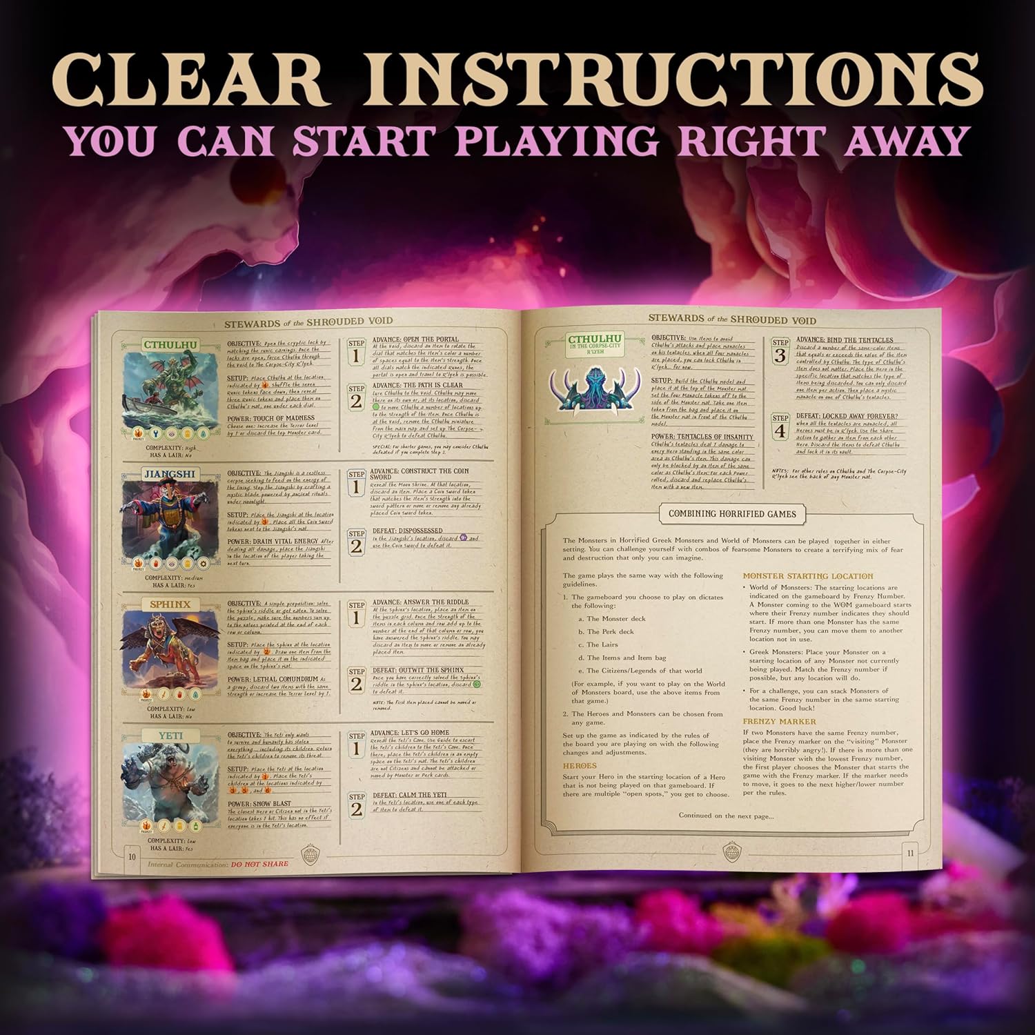 Ravensburger Horrified: World of Monsters Immersive Strategy Board Game 6