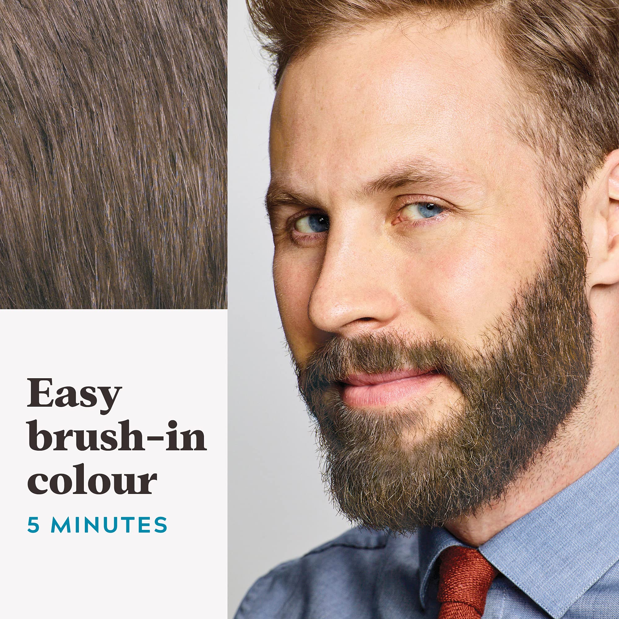 Just For Men Moustache & Beard Dye - Light Brown (M25) for Thicker, Fuller Look 6