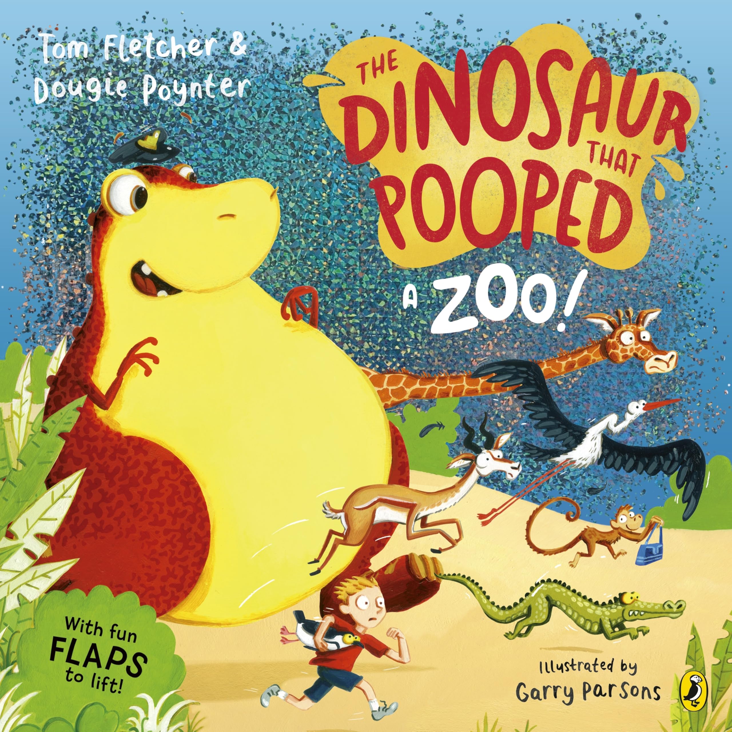 Puffin The Dinosaur that Pooped a Zoo! Lift-the-Flap Book | Ages 3-6