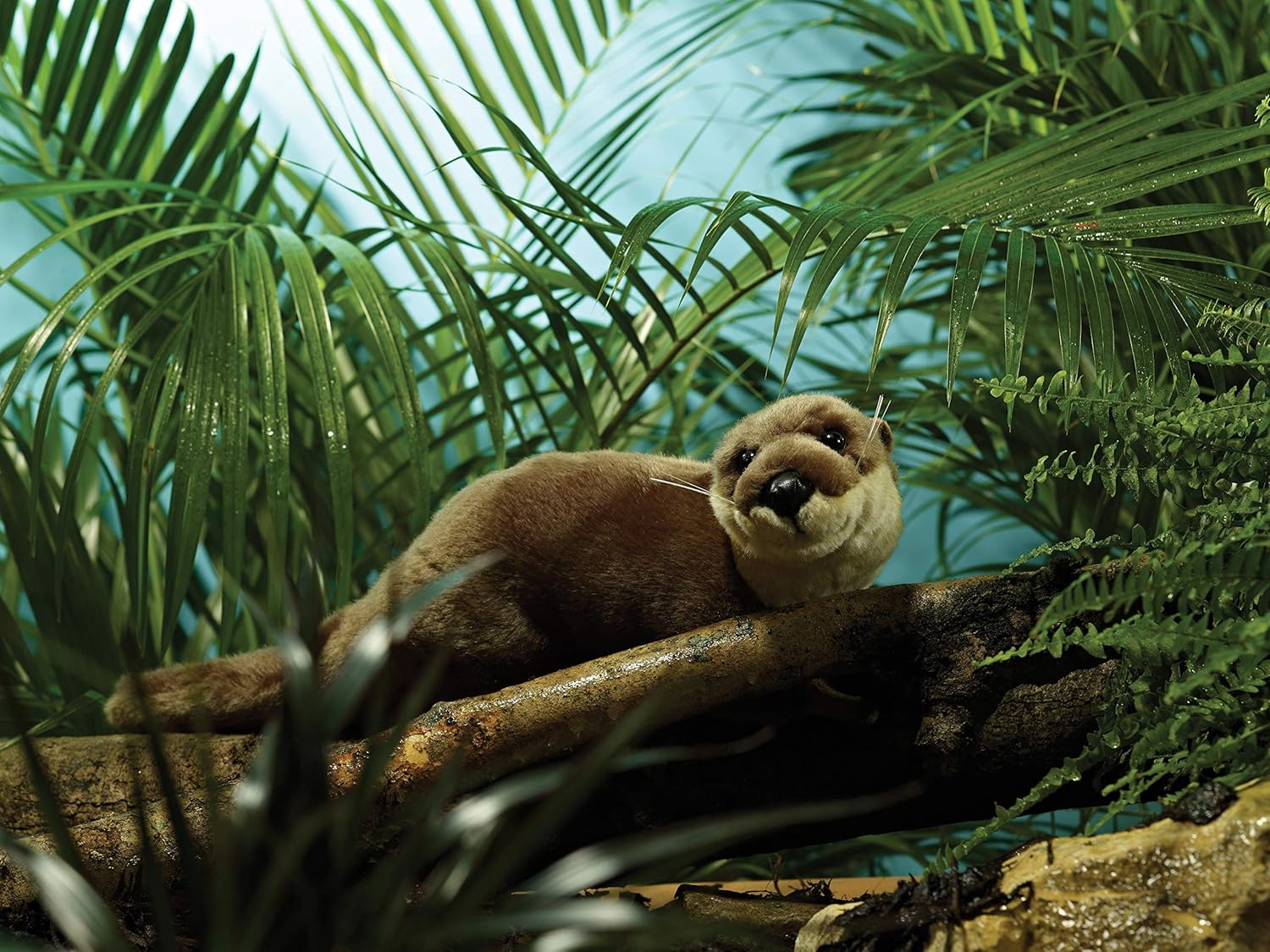 Living Nature Large Otter Soft Toy - Realistic Plush with Educational Fact Tag 7