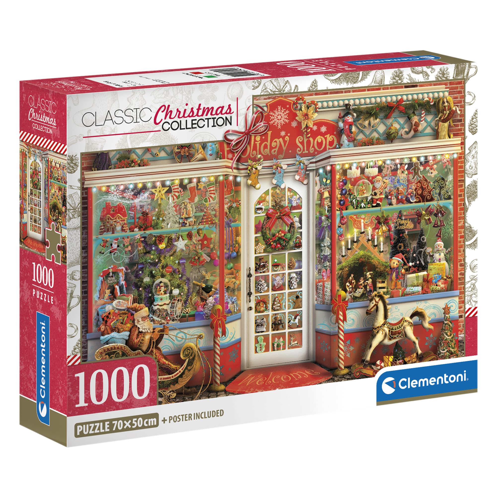 Clementoni Holiday Shop Jigsaw Puzzle - 1000 Pieces | 70x50 cm | Made in Italy 1