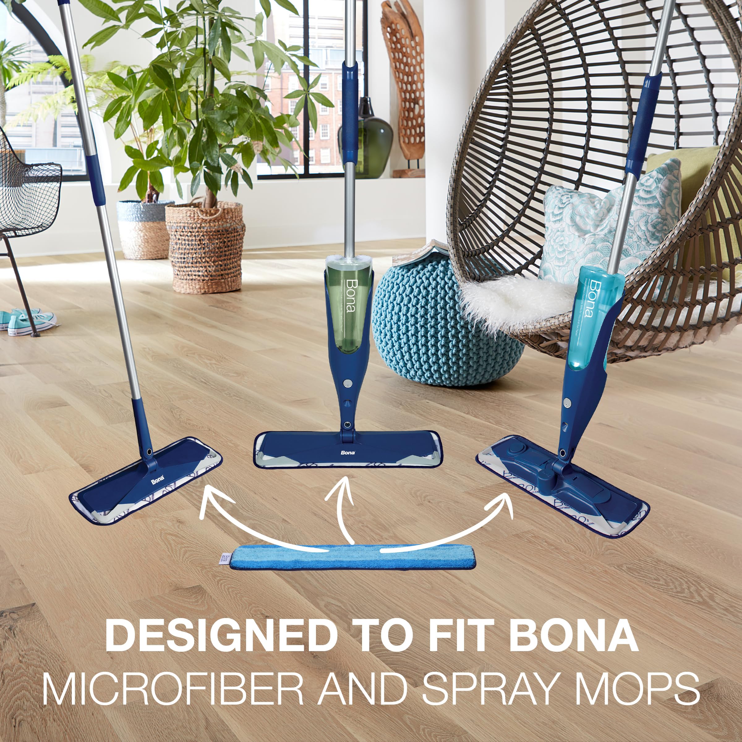 Bona Microfibre Cleaning Pad for Wood and Hard-Surface Floors - 3 Pack 6