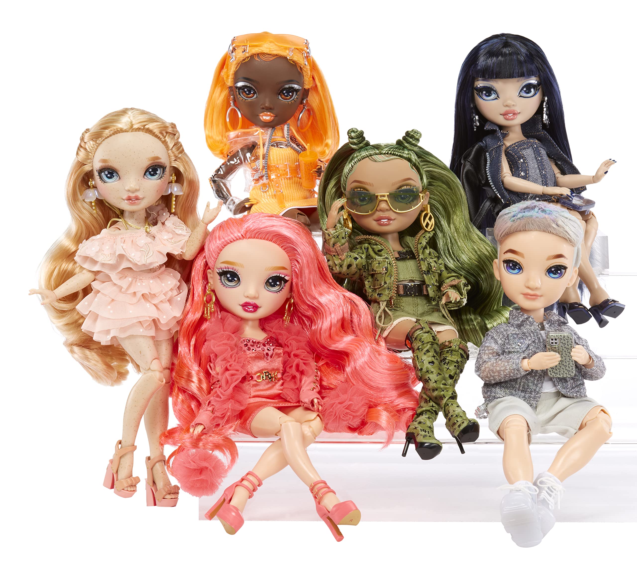 Rainbow High Olivia Woods Camo Green Fashion Doll – bewegliches Modell mit Zubehör 6