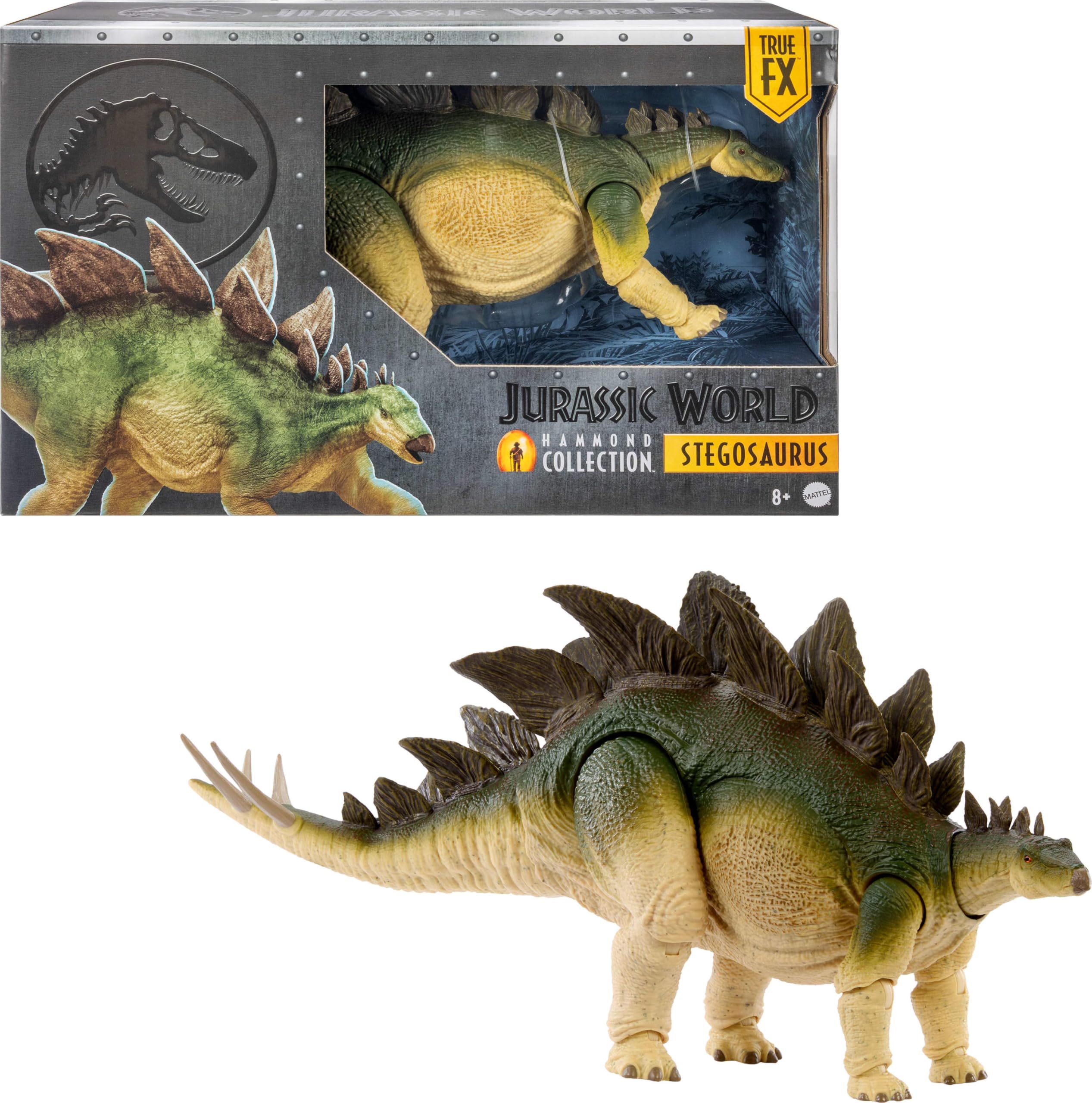 Mattel Jurassic World Hammond Collection Stegosaurus Action Figure | 20.75 cm | 15 Points of Articulation 1