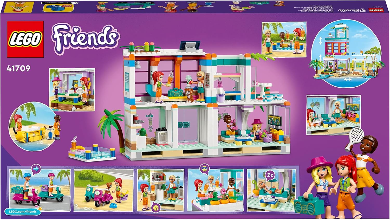 LEGO 41709 Friends Holiday Beach House Set - 686-Piece Building Playset for Ages 7+ 6
