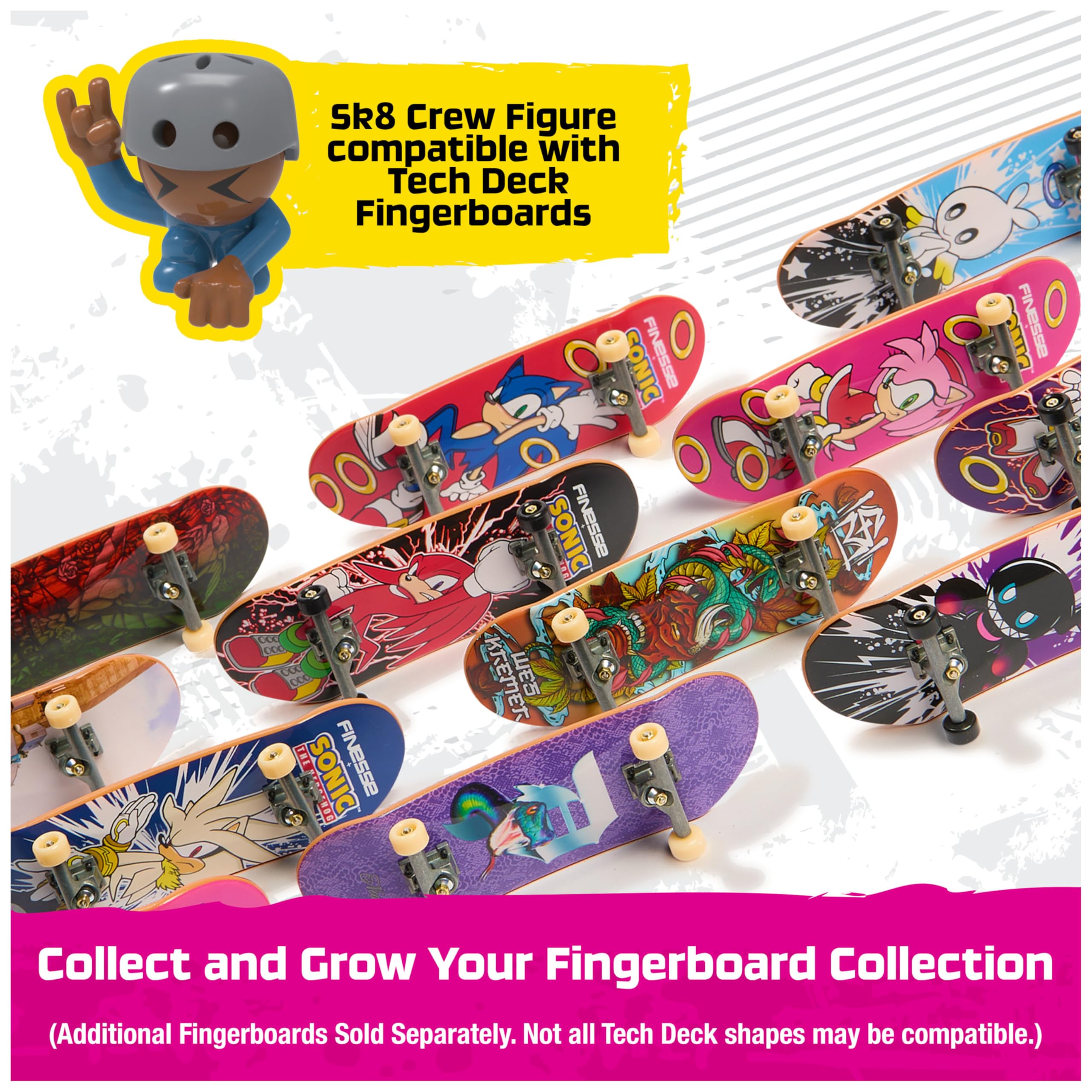 Tech Deck Sk8 Crew 2-in-1 Transforming Ultra Sk8 Bus & Storage with Fingerboard | Ages 5+ 7