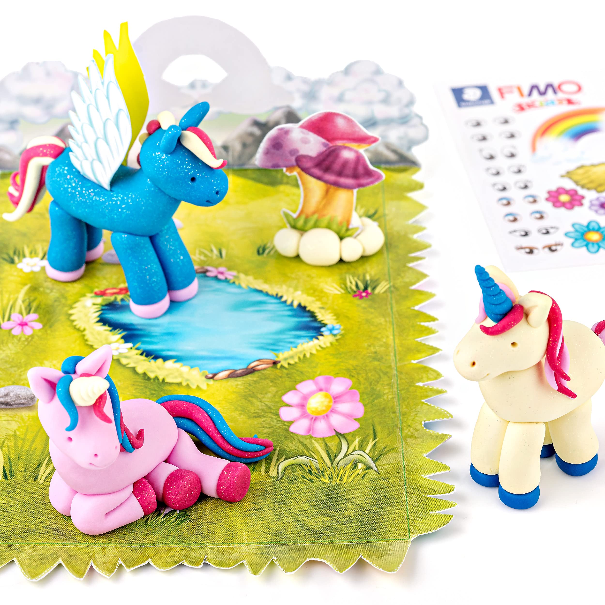 STAEDTLER FIMO Kids Unicorn Form and Play Set - Educational Arts & Crafts Toy for Children 6