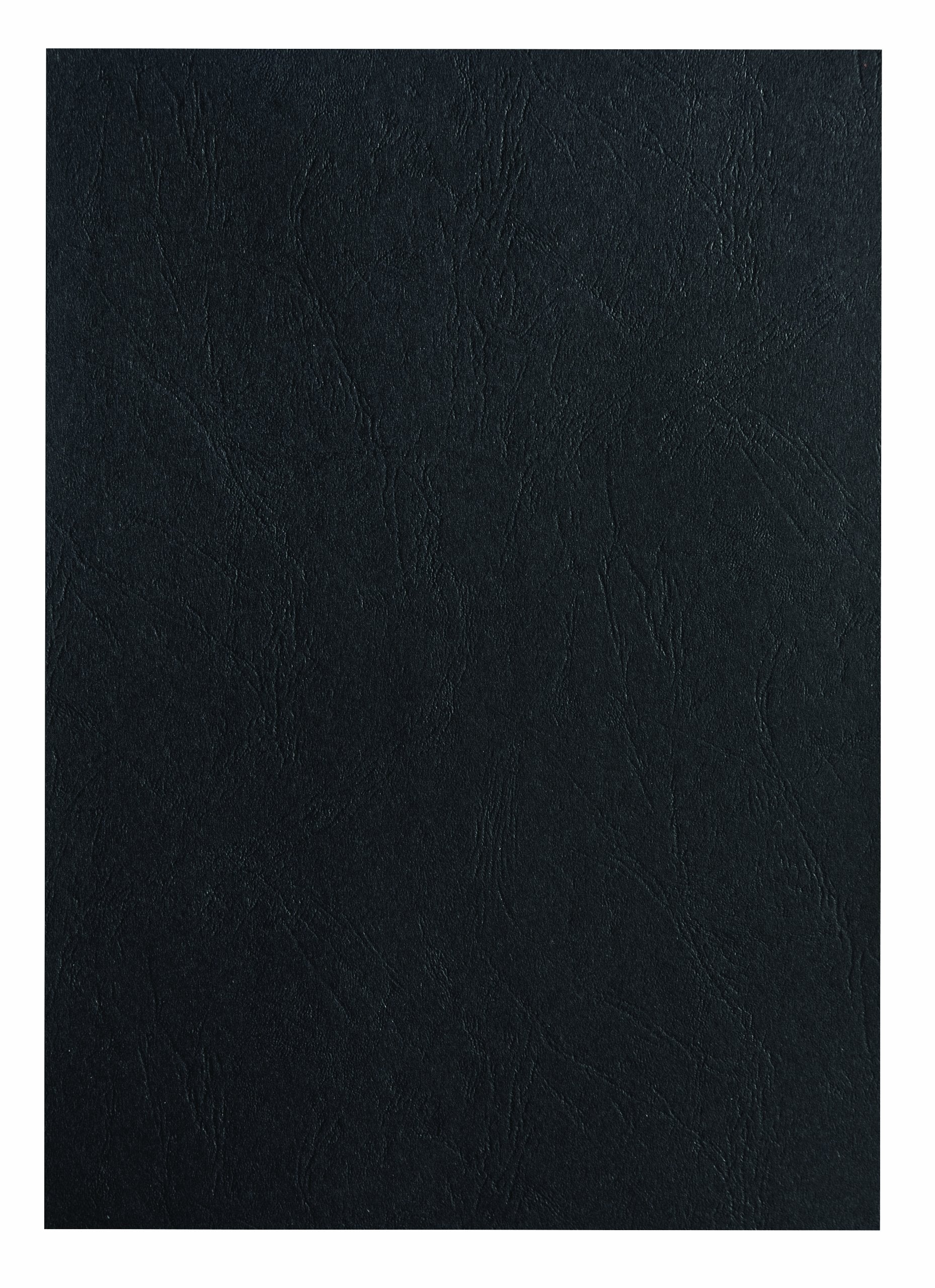 Pavo Premium A4 Leather Grain Binding Cover - Black | 250 GSM Paper | 100 Pack