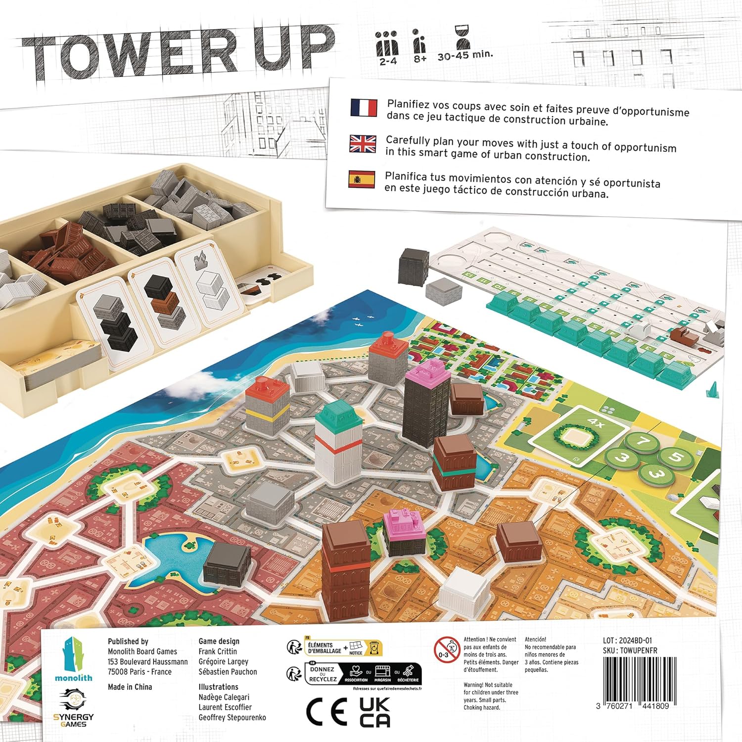 Asmodee Tower Up Board Game for 2-4 Players, Ages 8+, 45+ Minute Play Time 9