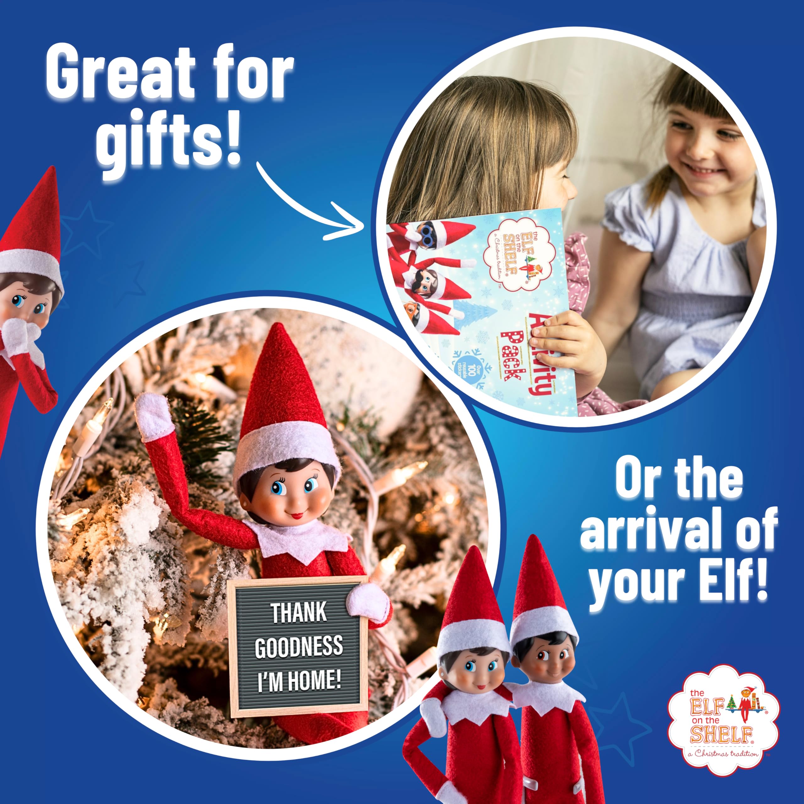 Elf on the Shelf Christmas Activity Pack - Coloring, Sticker & Activity Books with 100+ Reusable Stickers 7