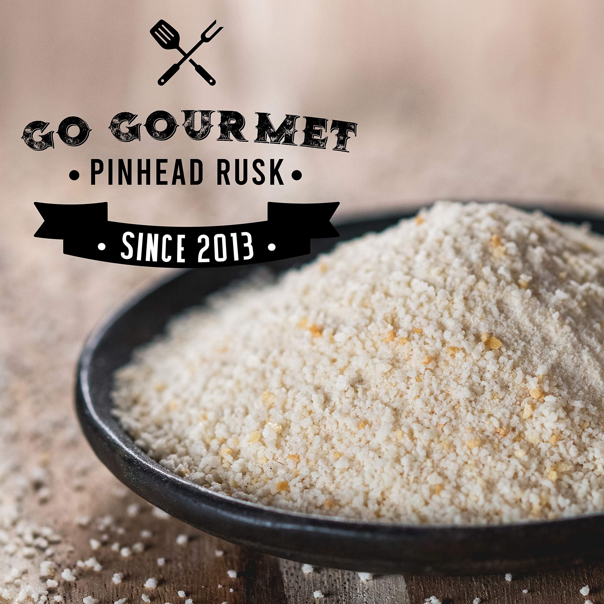 Go Gourmet Pinhead Rusk - Breadcrumbs for Burger Mix and Sausage Making - 1kg 5