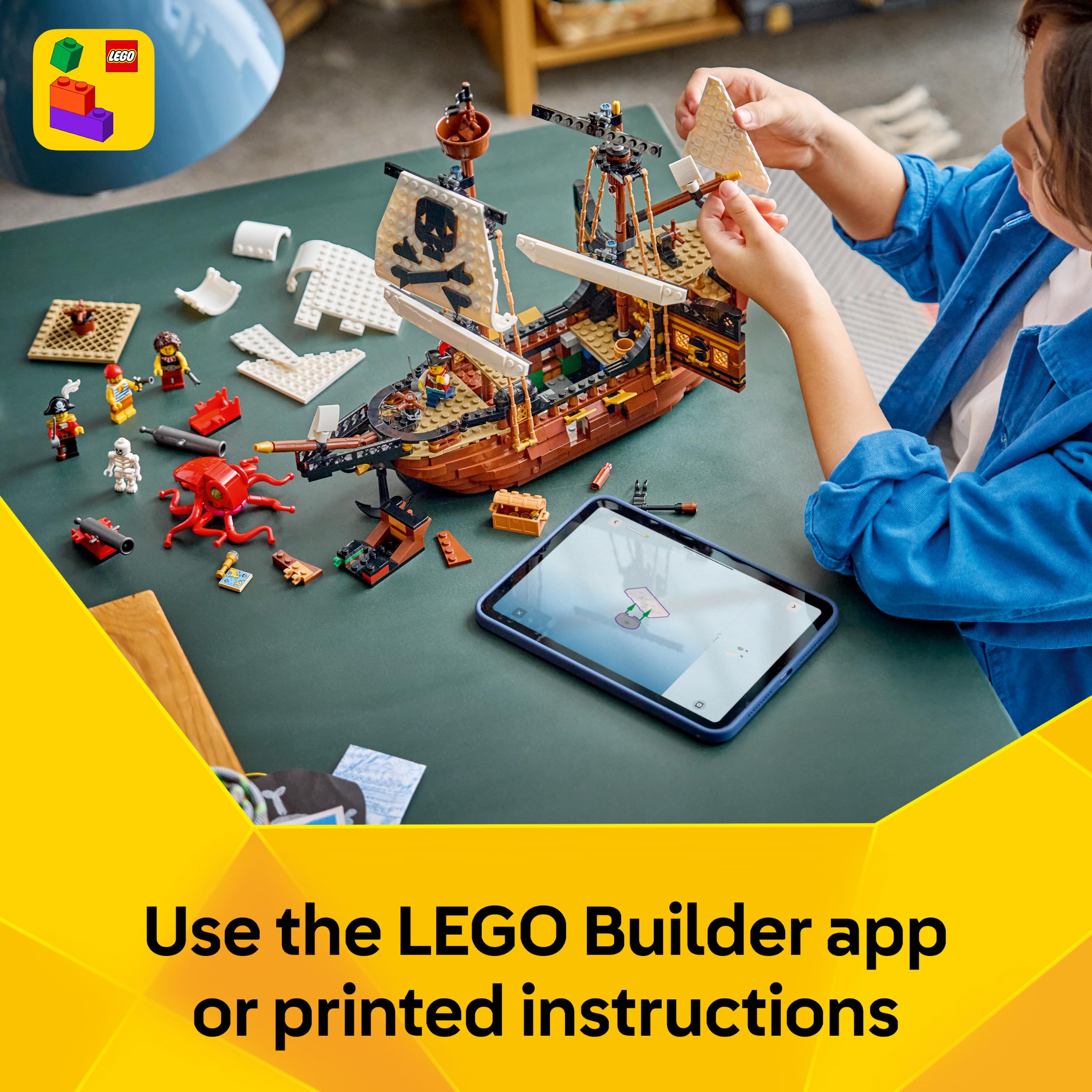 LEGO Creator 3 in 1 Iconic Pirate Ship Toy - 3 Models in 1, Ages 9+ 7