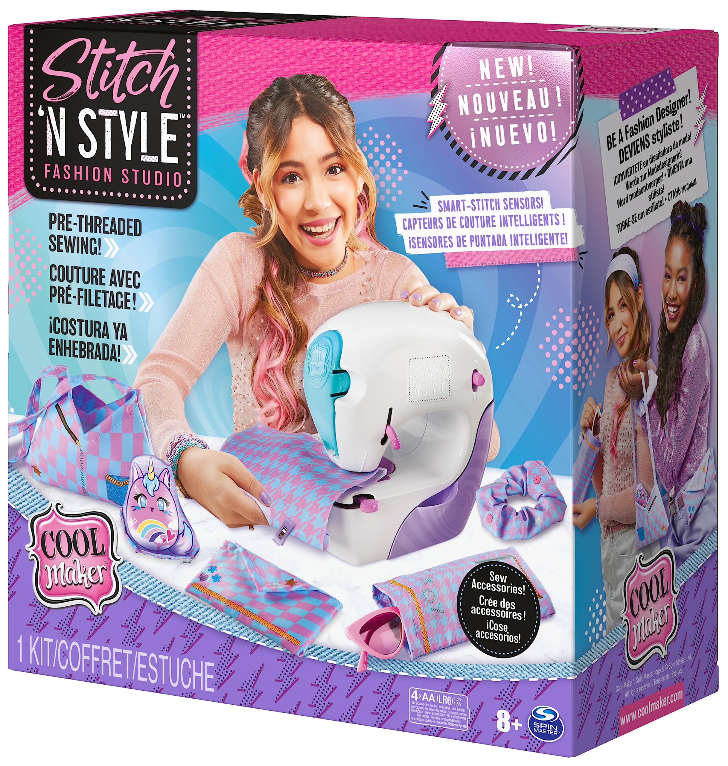 Cool Maker Stitch n Style Fashion Studio - Battery-Powered No-Thread Sewing Machine for Kids 10